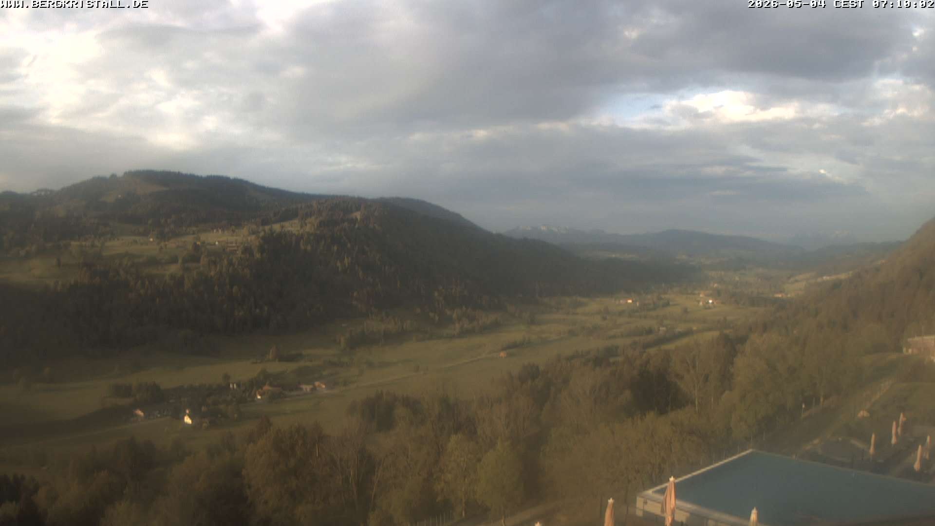 Archiv Foto Webcam Blick vom Hotel Bergkristall in Oberstaufen