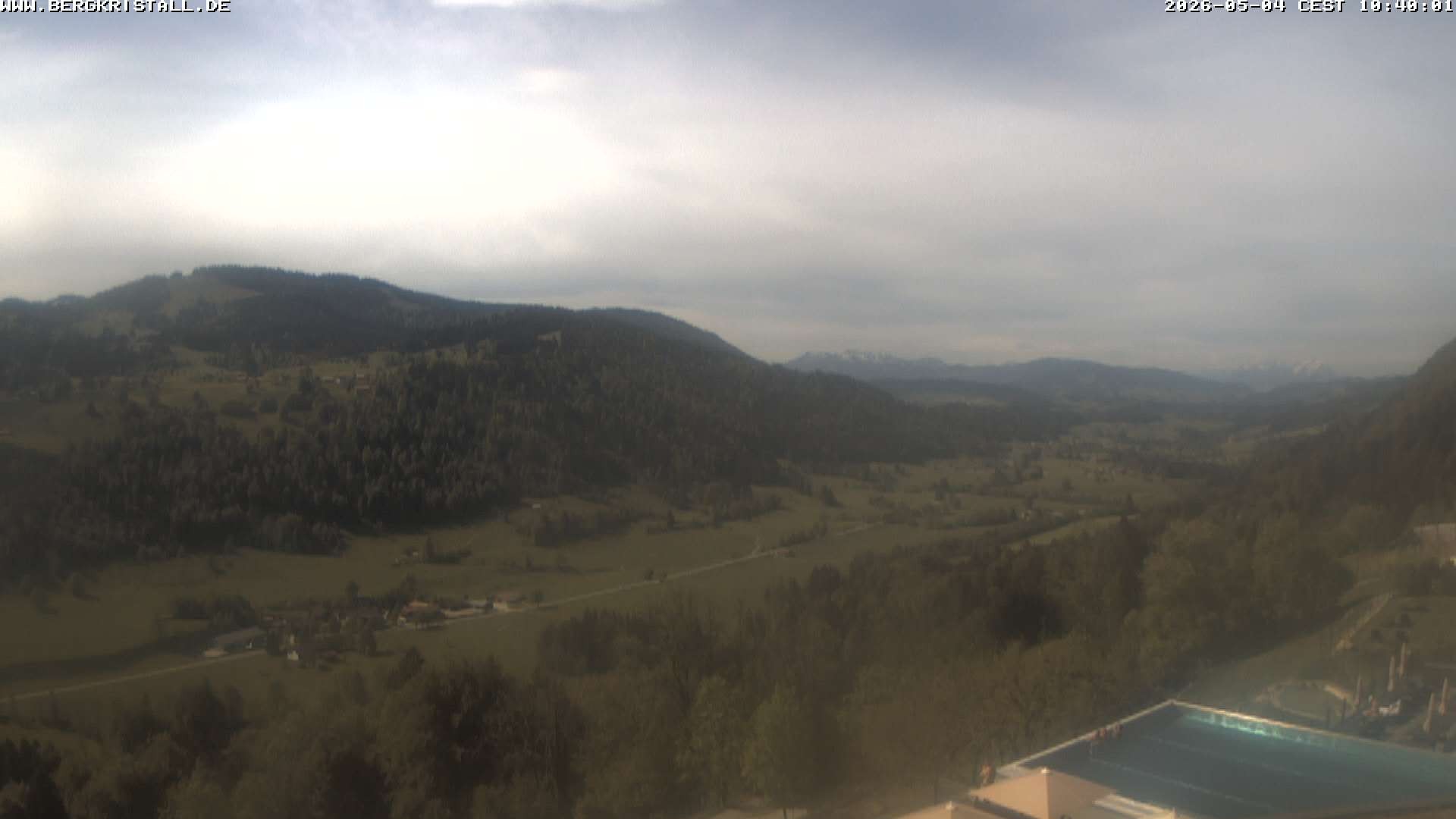 Archiv Foto Webcam Blick vom Hotel Bergkristall in Oberstaufen