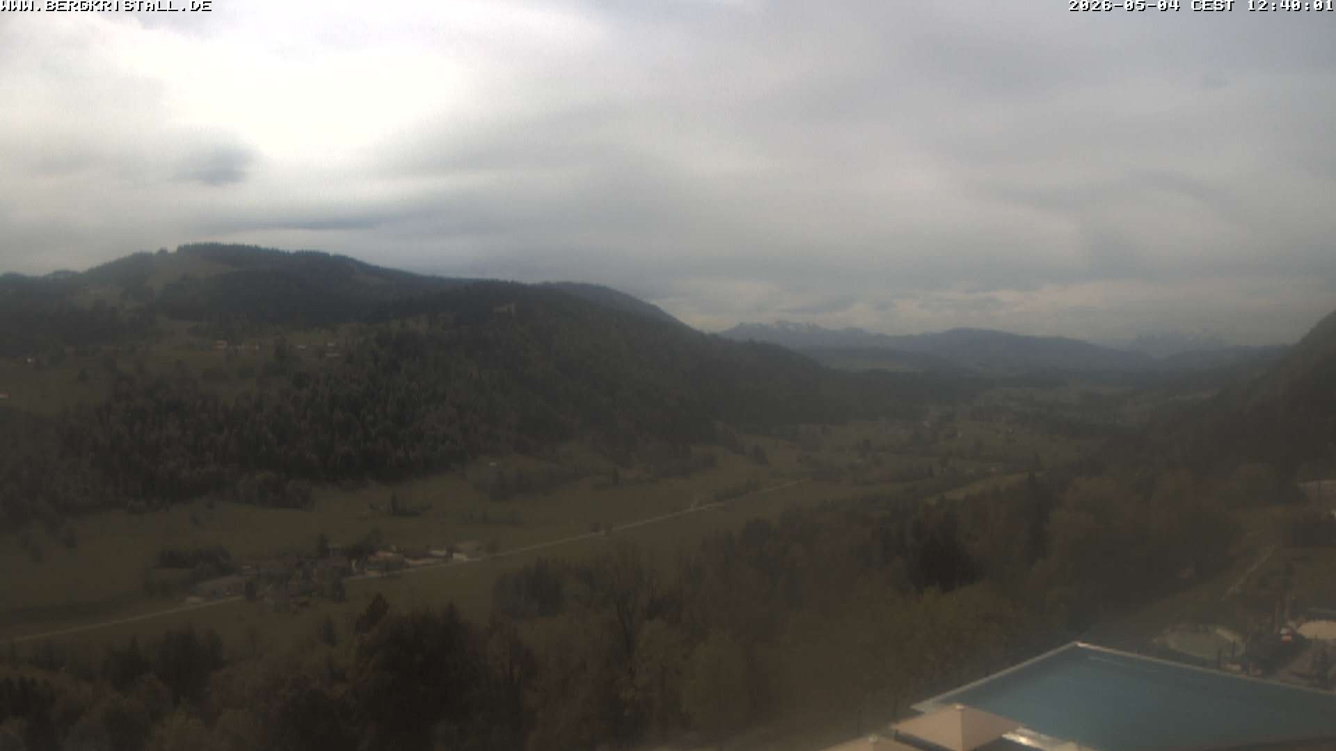 Archiv Foto Webcam Blick vom Hotel Bergkristall in Oberstaufen