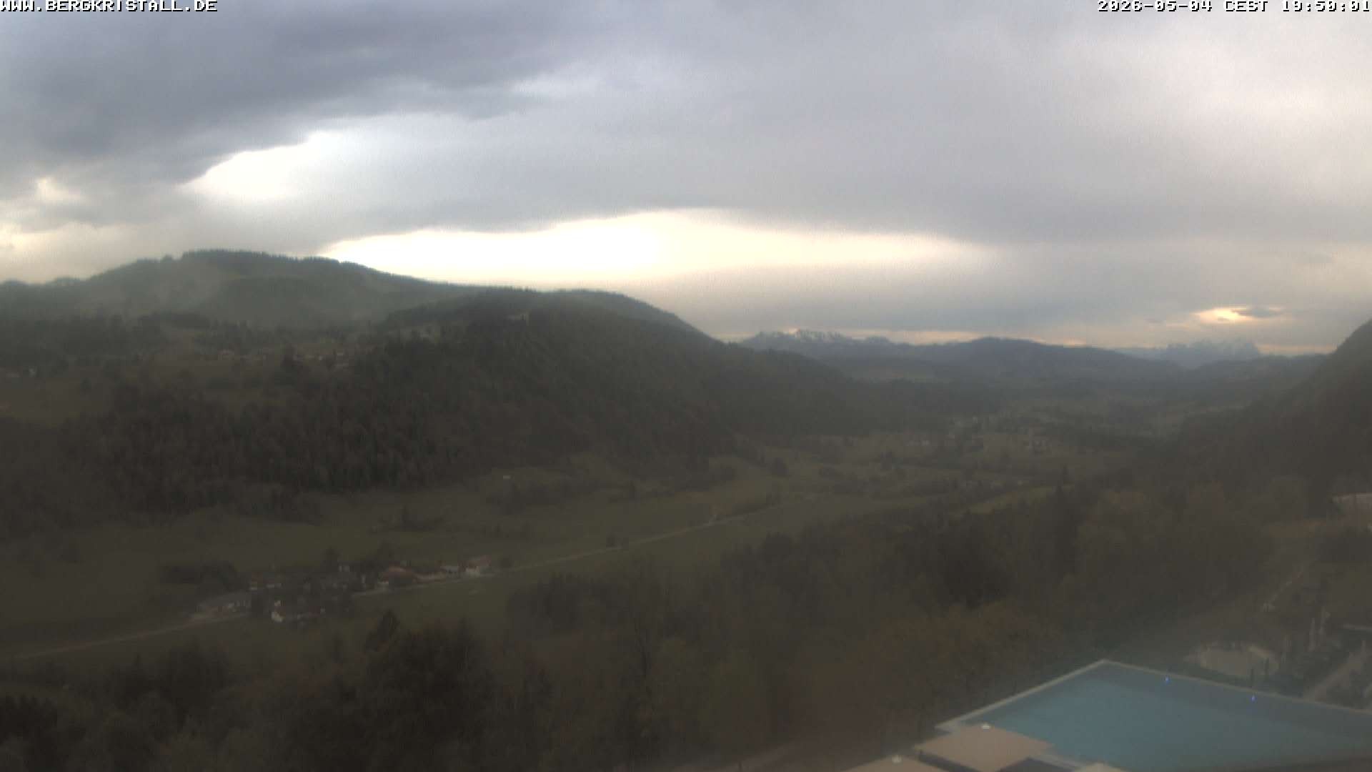 Archiv Foto Webcam Blick vom Hotel Bergkristall in Oberstaufen