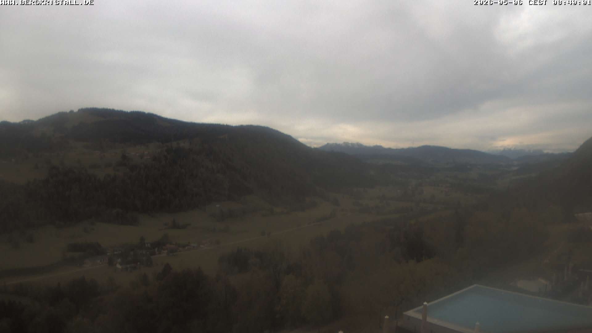 Archiv Foto Webcam Blick vom Hotel Bergkristall in Oberstaufen