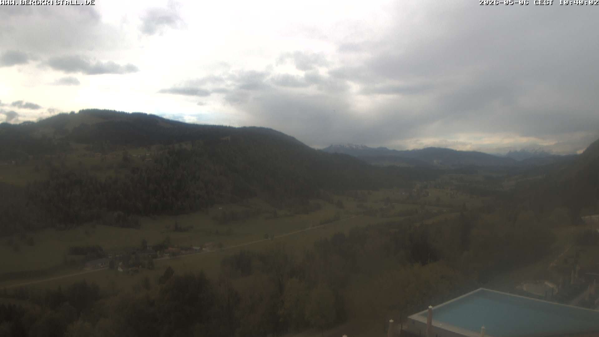 Archiv Foto Webcam Blick vom Hotel Bergkristall in Oberstaufen