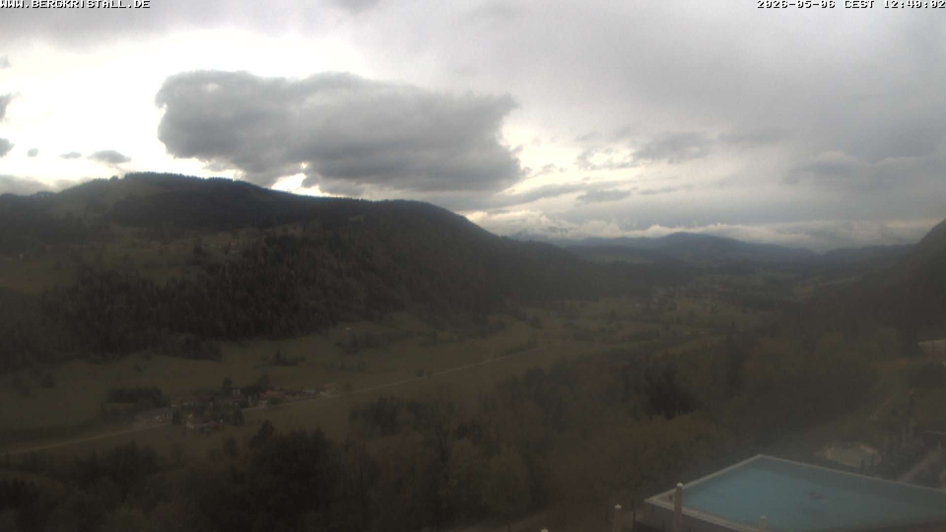 Archiv Foto Webcam Blick vom Hotel Bergkristall in Oberstaufen
