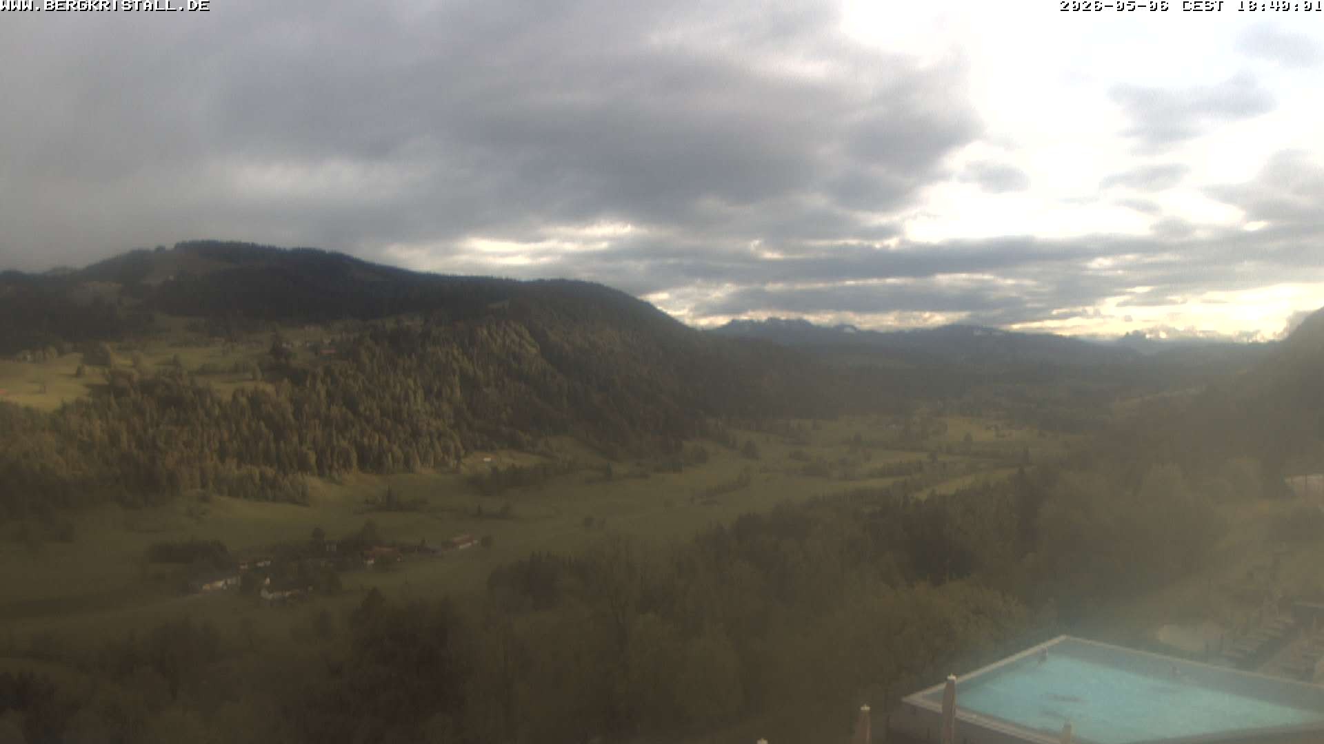 Archiv Foto Webcam Blick vom Hotel Bergkristall in Oberstaufen