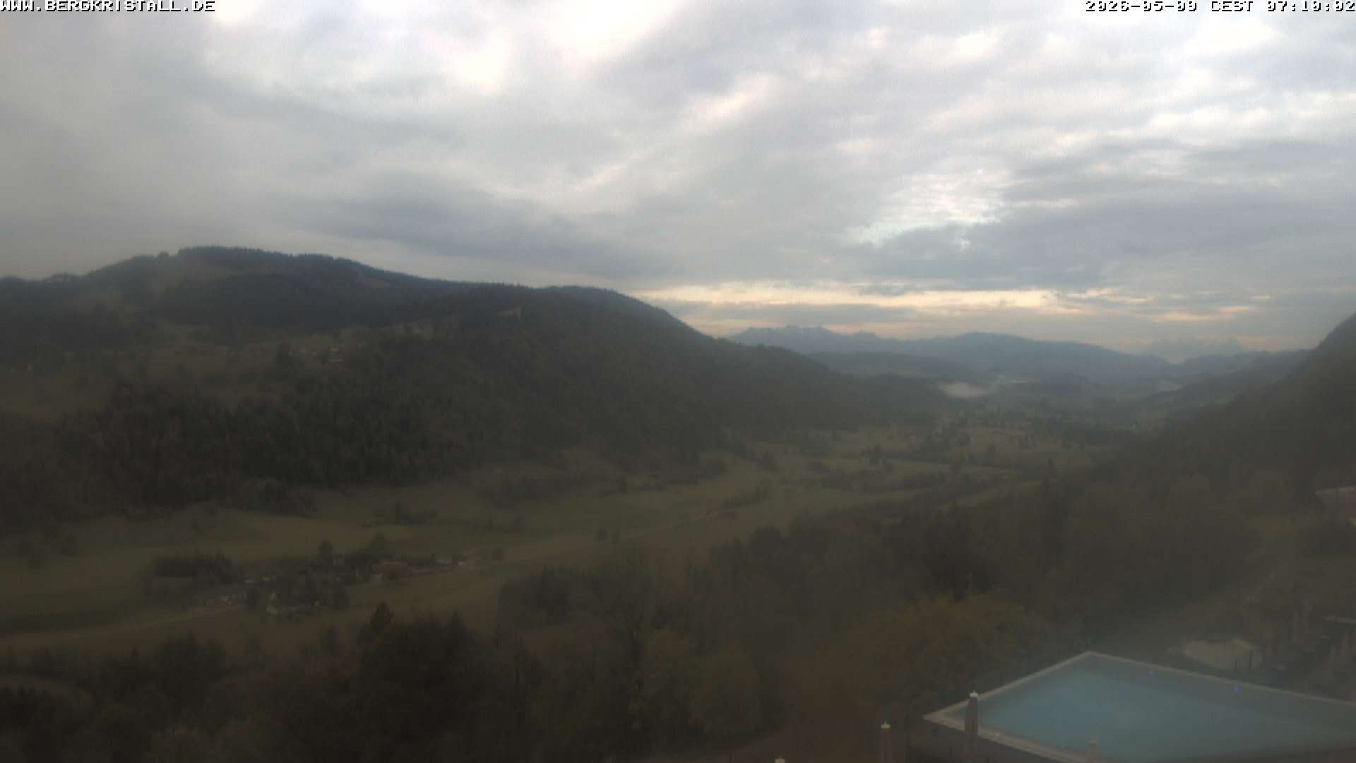 Archiv Foto Webcam Blick vom Hotel Bergkristall in Oberstaufen