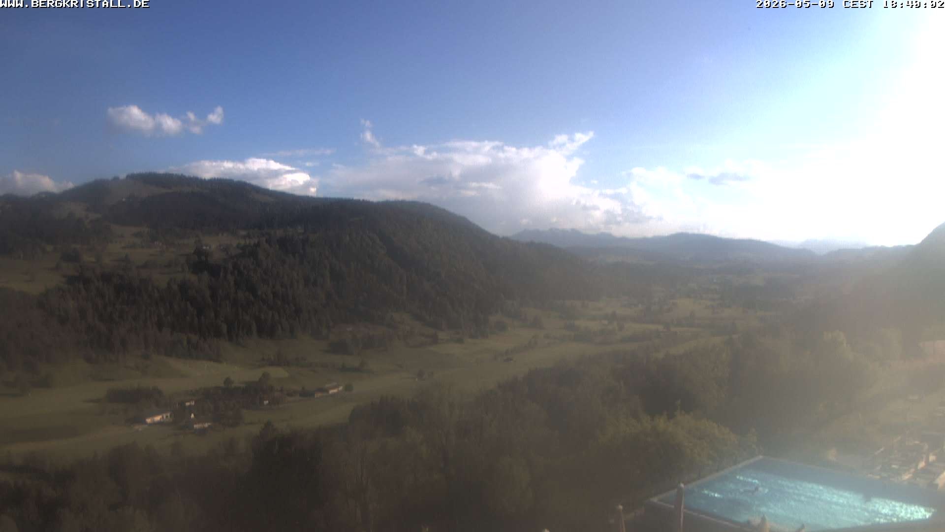 Archiv Foto Webcam Blick vom Hotel Bergkristall in Oberstaufen