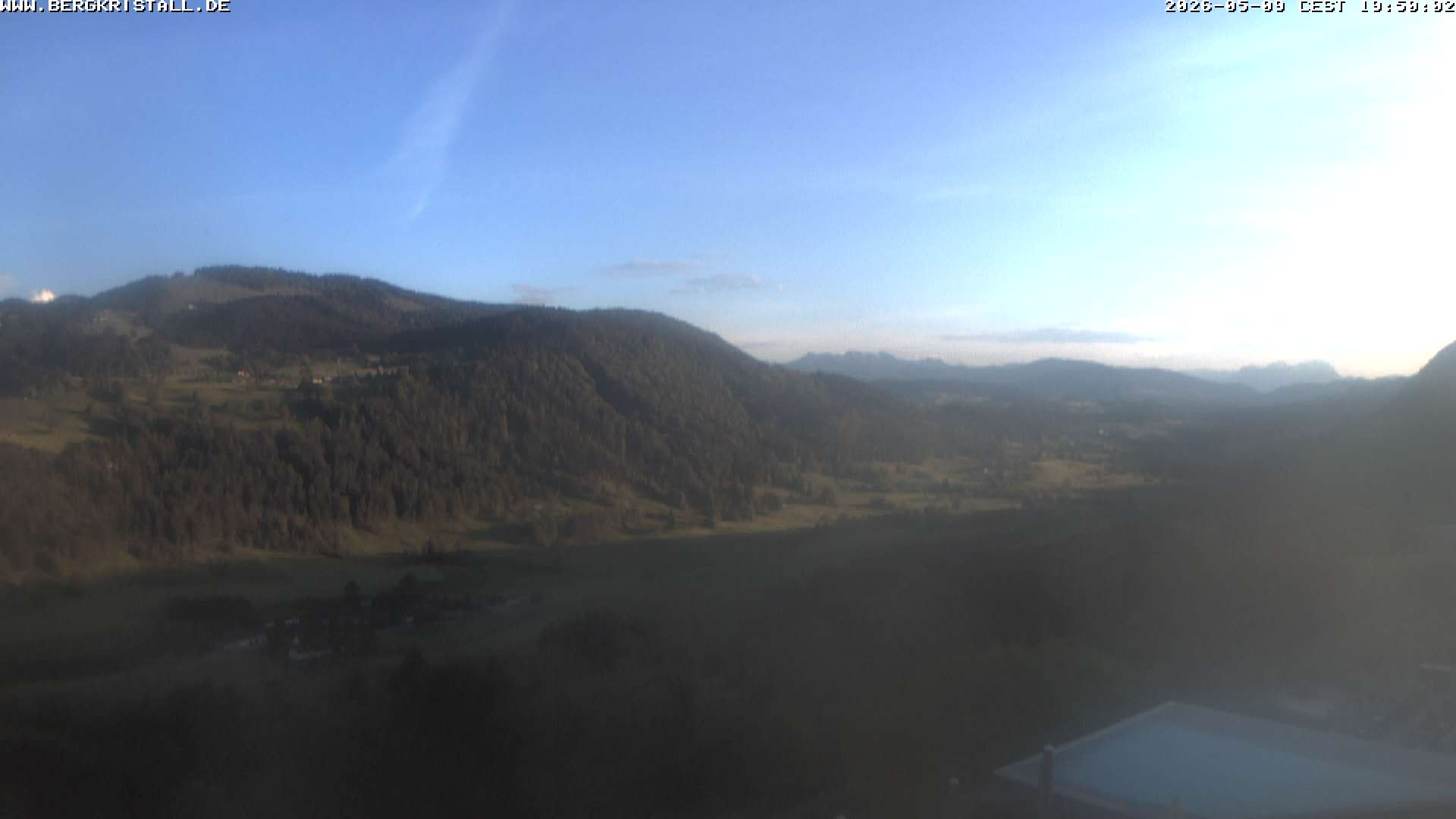 Archiv Foto Webcam Blick vom Hotel Bergkristall in Oberstaufen