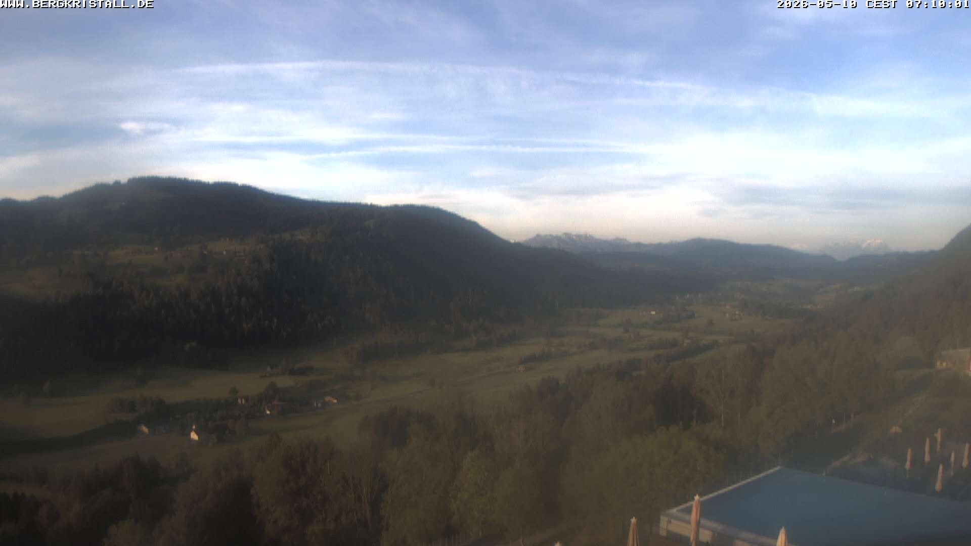 Archiv Foto Webcam Blick vom Hotel Bergkristall in Oberstaufen