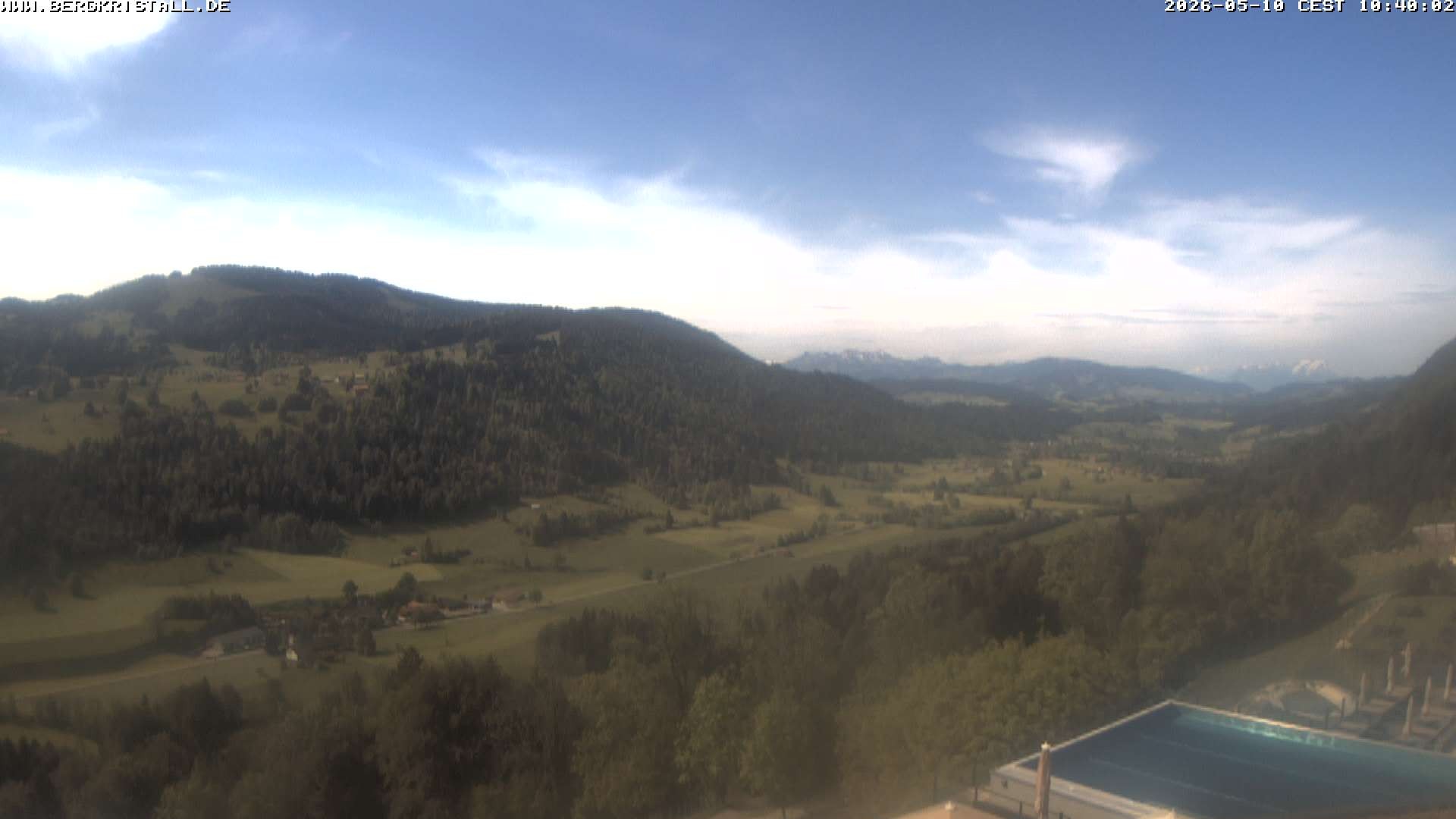 Archiv Foto Webcam Blick vom Hotel Bergkristall in Oberstaufen