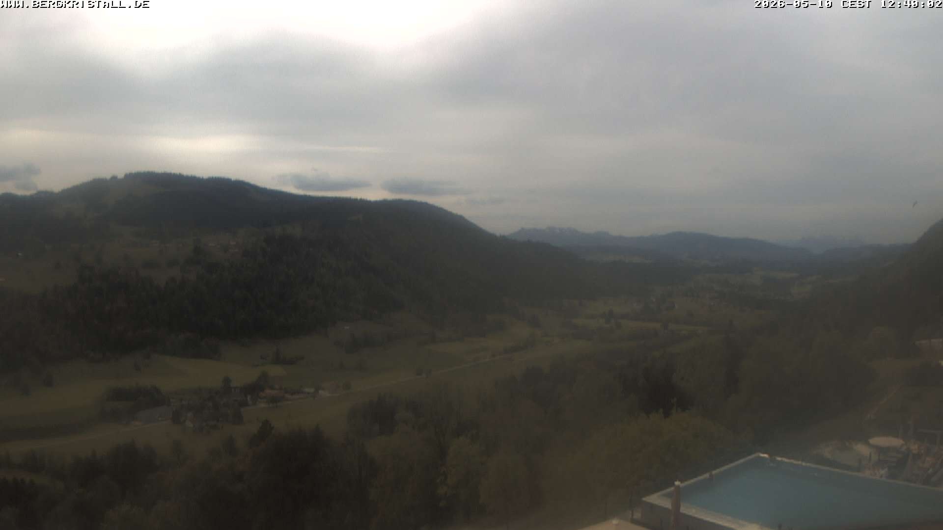 Archiv Foto Webcam Blick vom Hotel Bergkristall in Oberstaufen