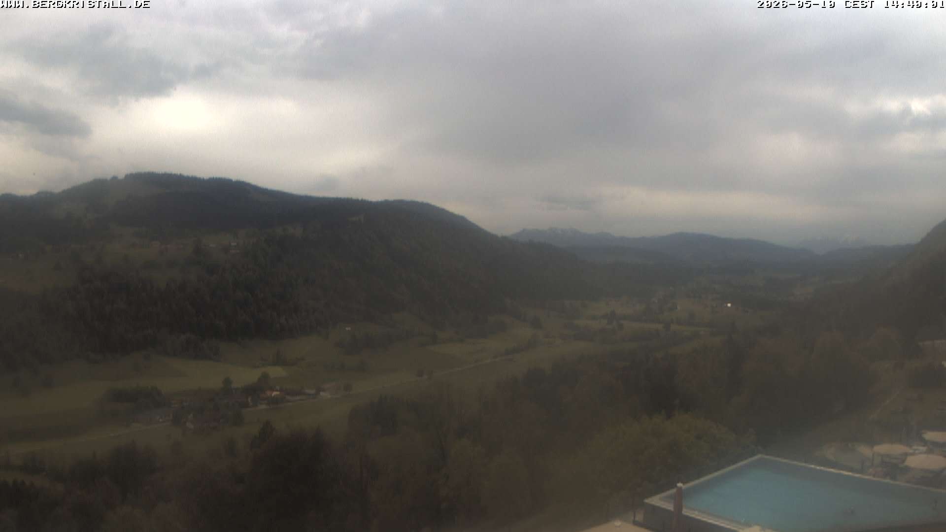 Archiv Foto Webcam Blick vom Hotel Bergkristall in Oberstaufen