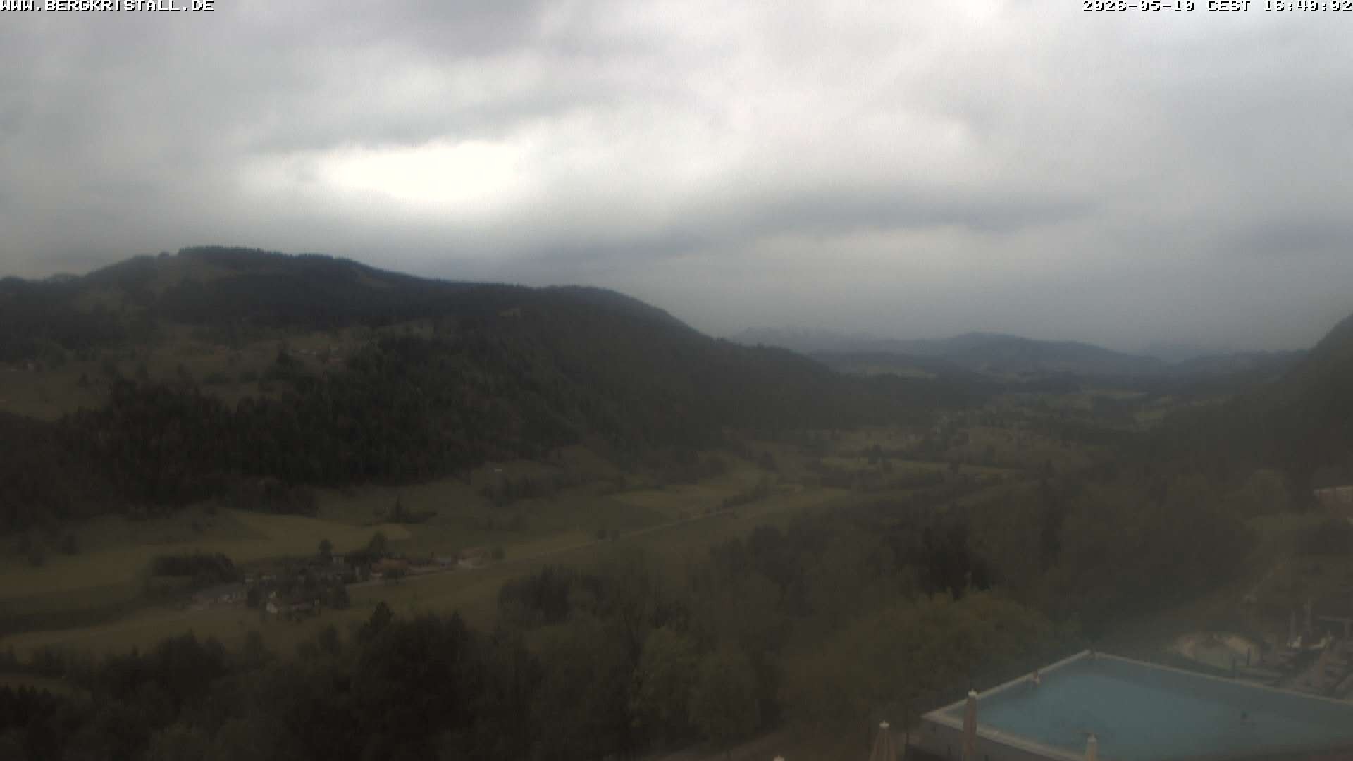 Archiv Foto Webcam Blick vom Hotel Bergkristall in Oberstaufen