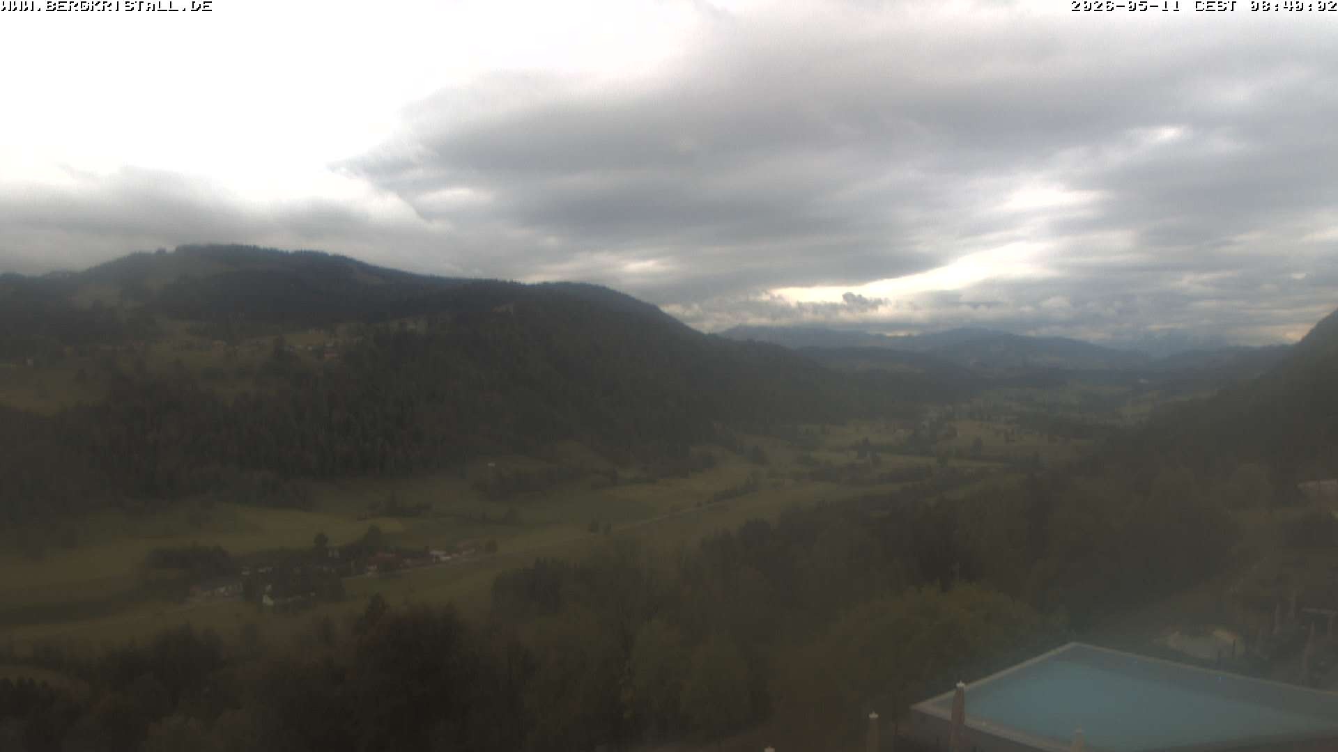 Archiv Foto Webcam Blick vom Hotel Bergkristall in Oberstaufen