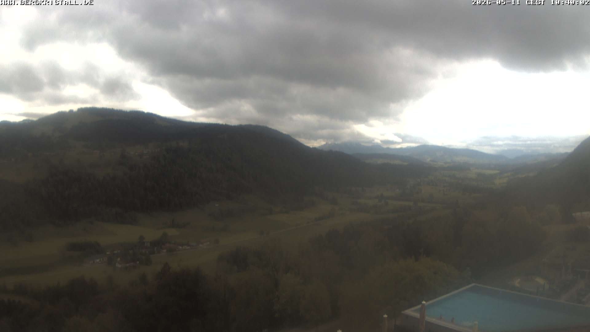 Archiv Foto Webcam Blick vom Hotel Bergkristall in Oberstaufen