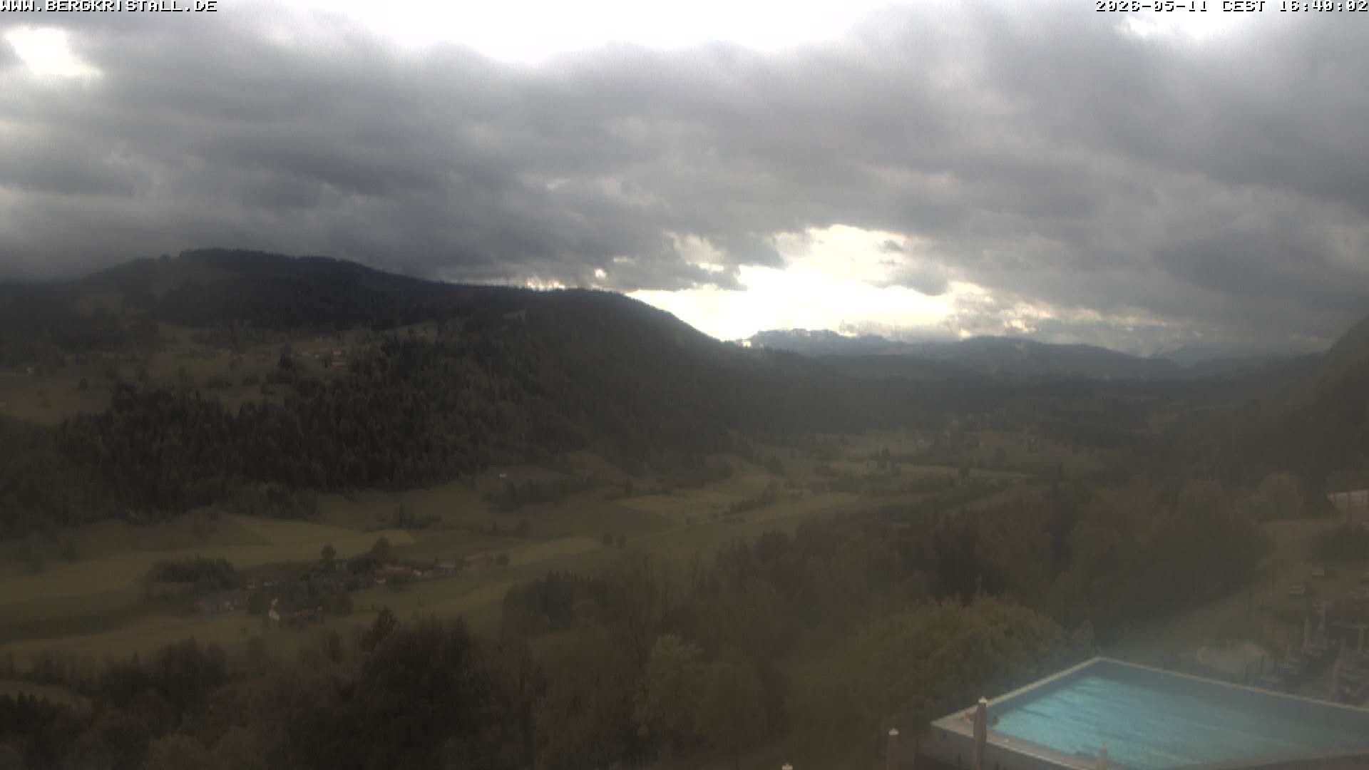 Archiv Foto Webcam Blick vom Hotel Bergkristall in Oberstaufen