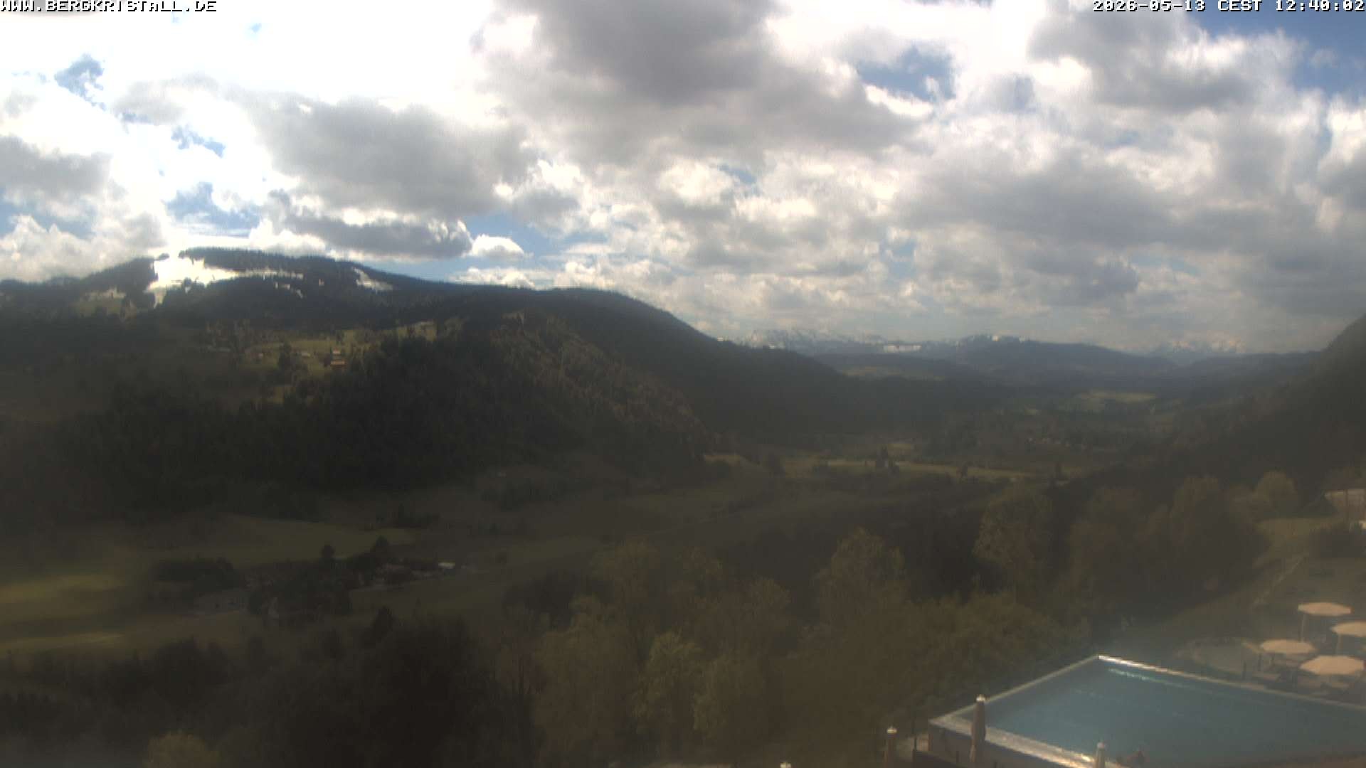 Archiv Foto Webcam Blick vom Hotel Bergkristall in Oberstaufen