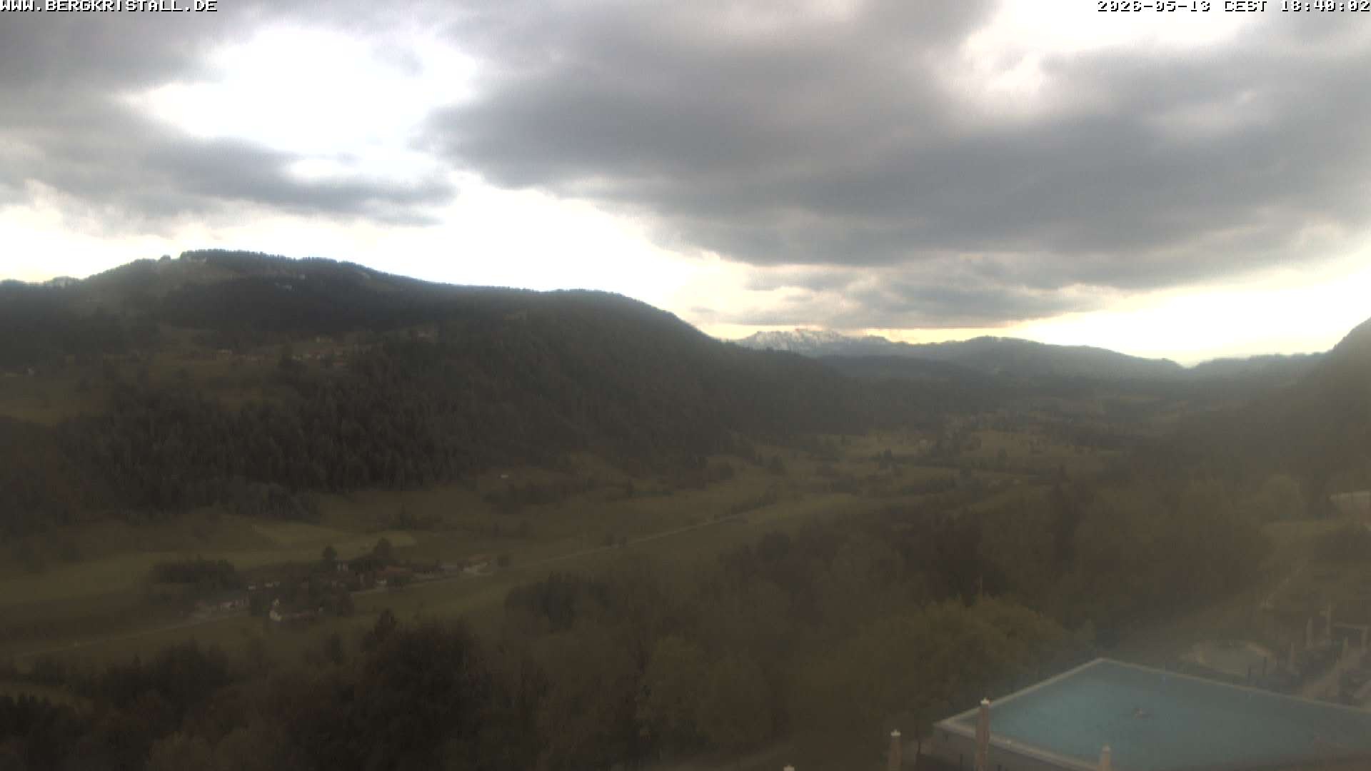 Archiv Foto Webcam Blick vom Hotel Bergkristall in Oberstaufen