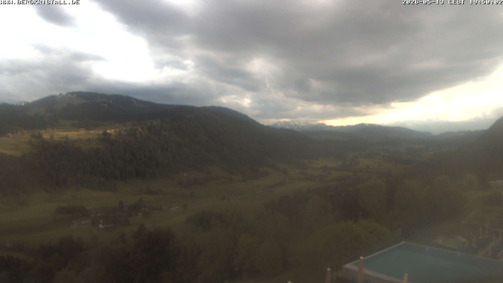 Archiv Foto Webcam Blick vom Hotel Bergkristall in Oberstaufen