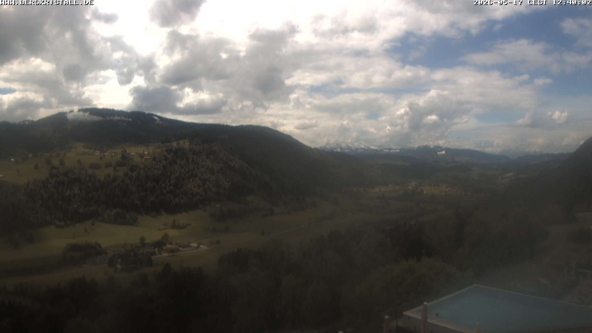 Archiv Foto Webcam Blick vom Hotel Bergkristall in Oberstaufen