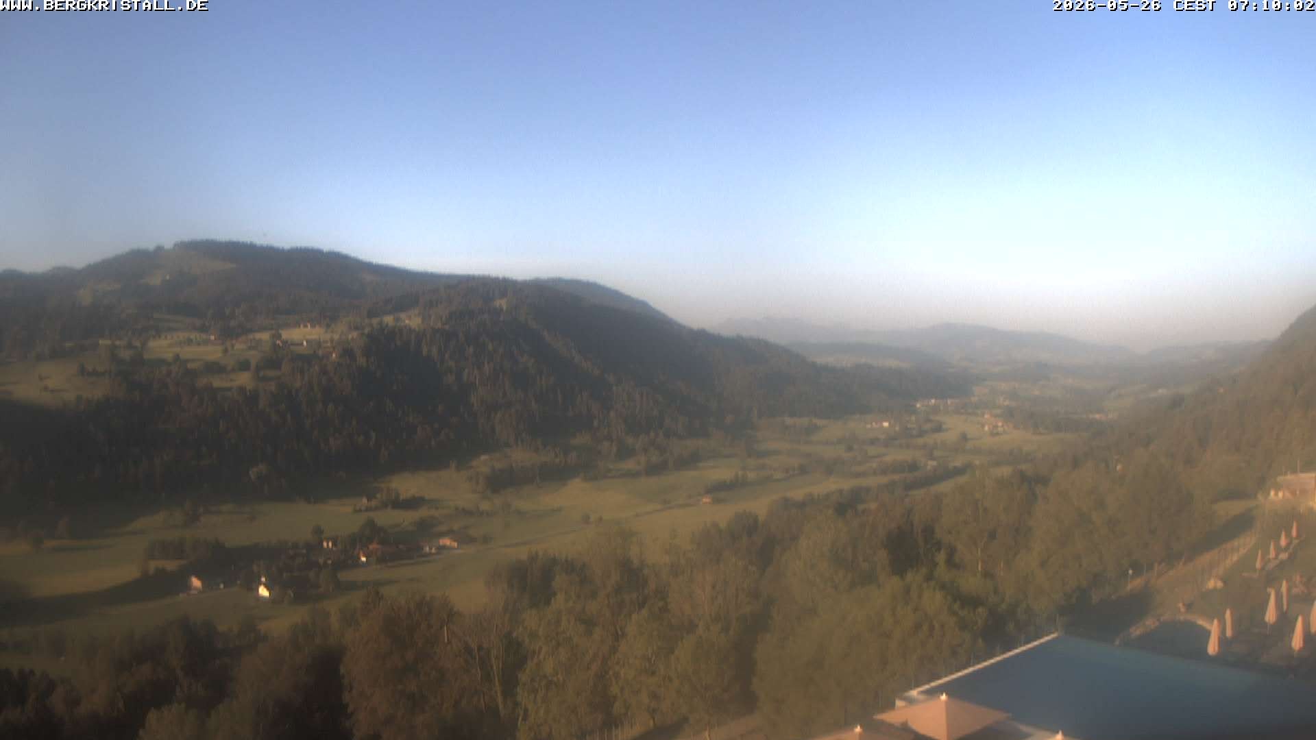 Archived image Webcam View of Hotel Bergkristall