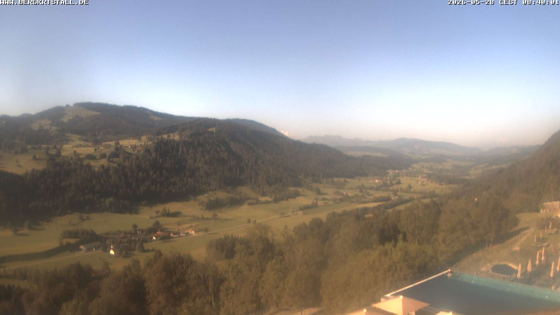 Archived image Webcam View of Hotel Bergkristall