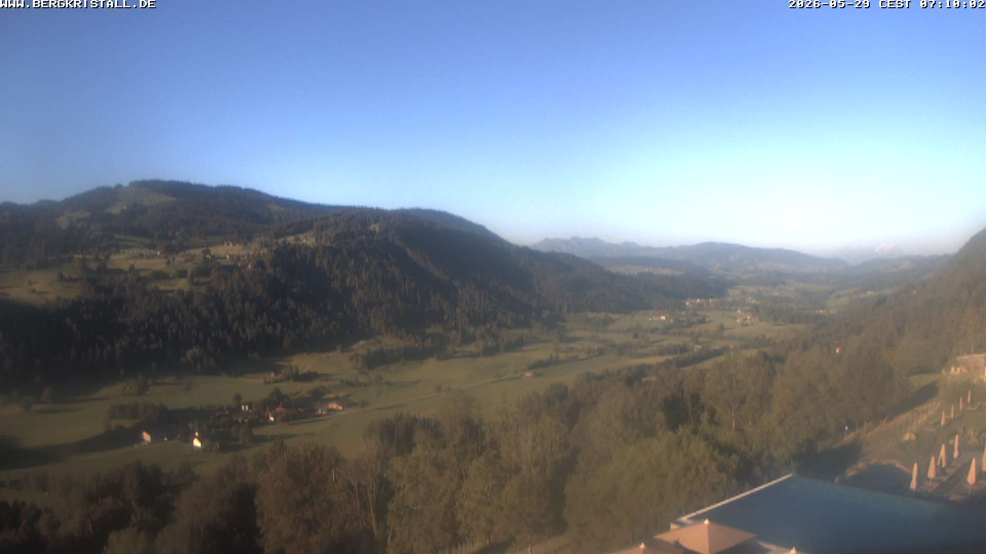 Archiv Foto Webcam Blick vom Hotel Bergkristall in Oberstaufen