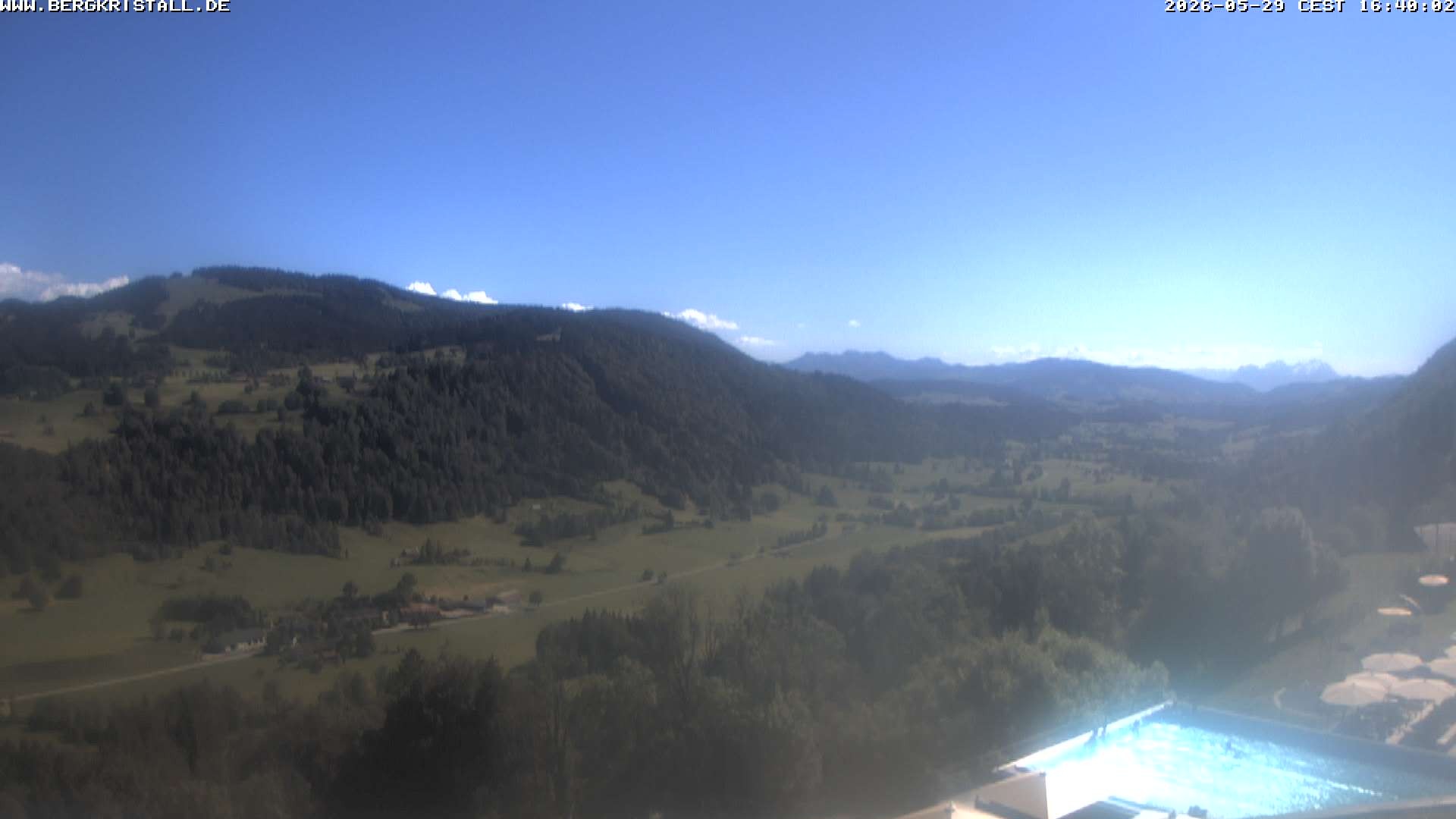 Archiv Foto Webcam Blick vom Hotel Bergkristall in Oberstaufen