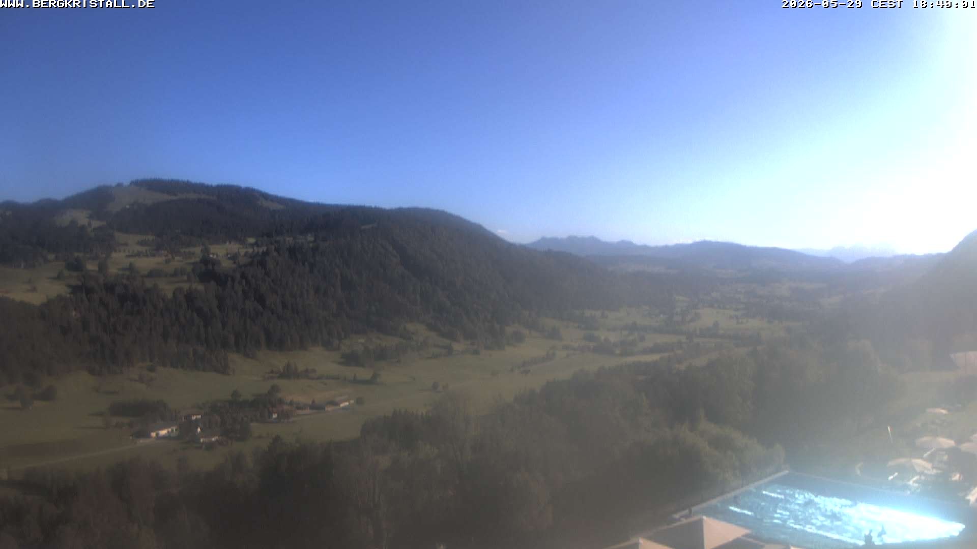 Archiv Foto Webcam Blick vom Hotel Bergkristall in Oberstaufen
