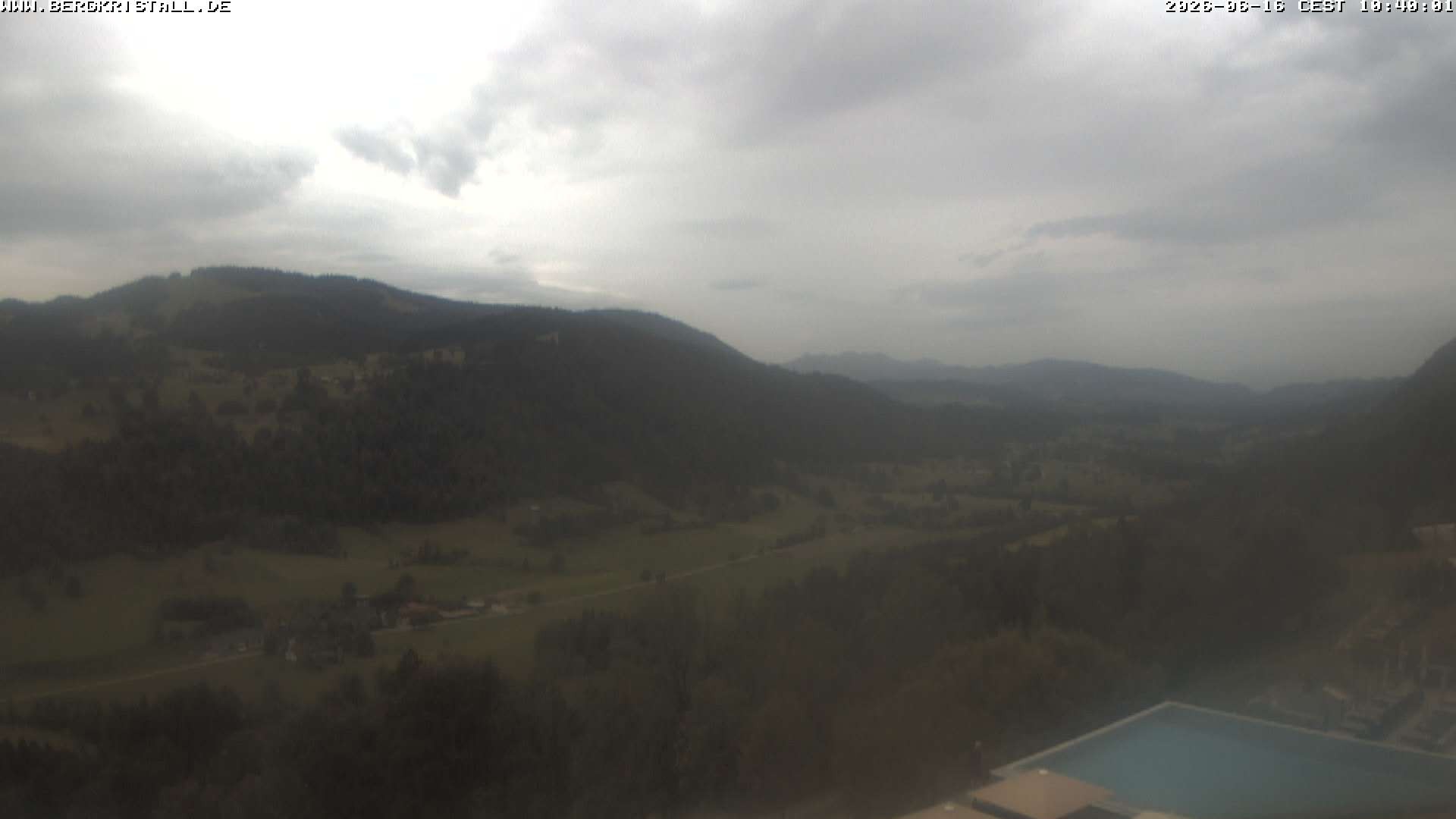 Archiv Foto Webcam Blick vom Hotel Bergkristall in Oberstaufen