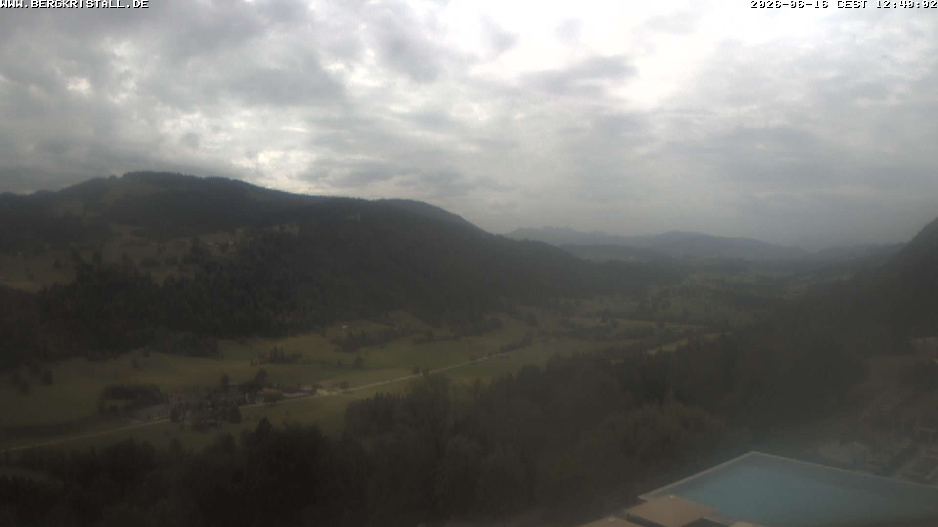 Archiv Foto Webcam Blick vom Hotel Bergkristall in Oberstaufen