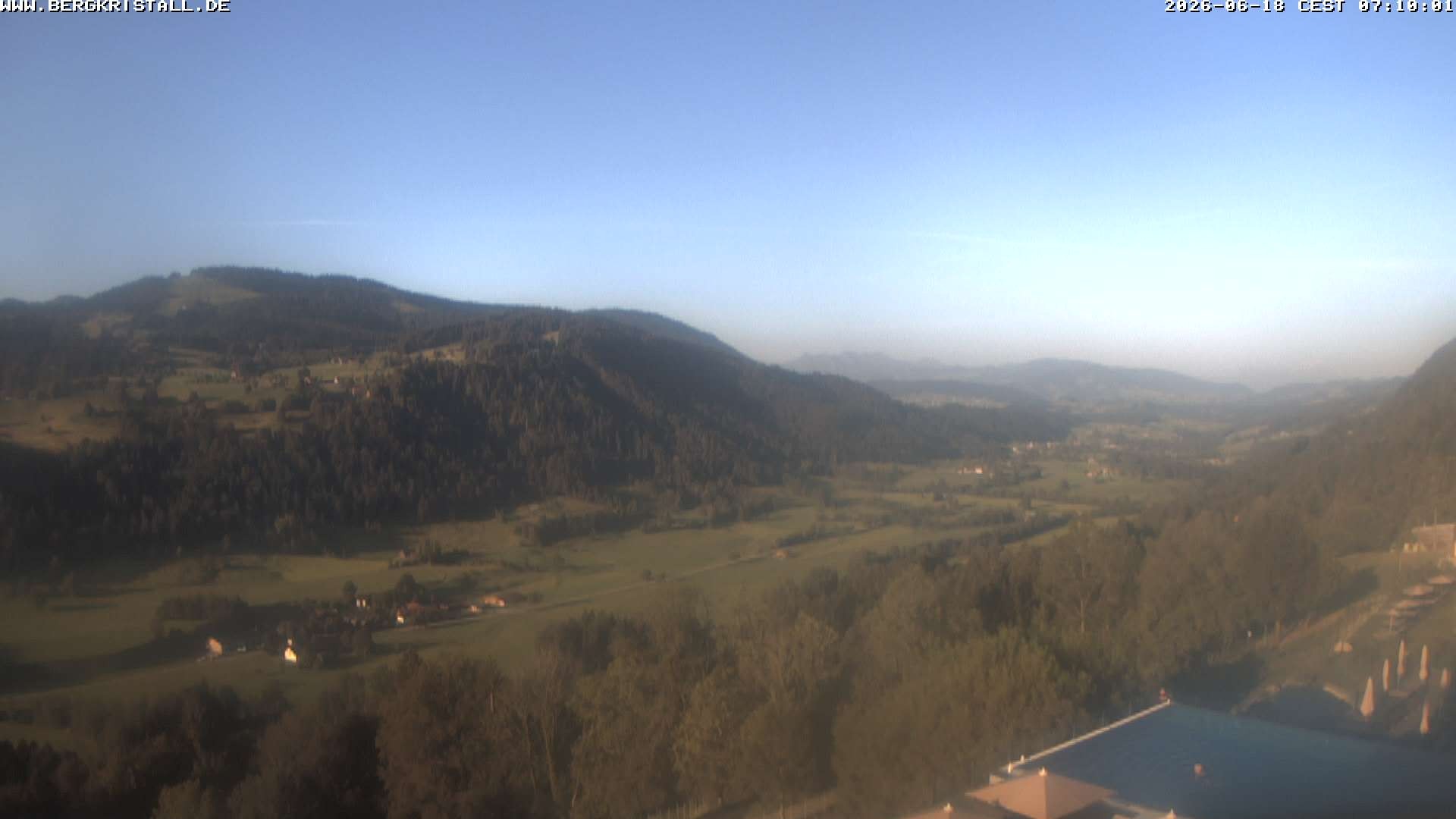 Archived image Webcam View of Hotel Bergkristall