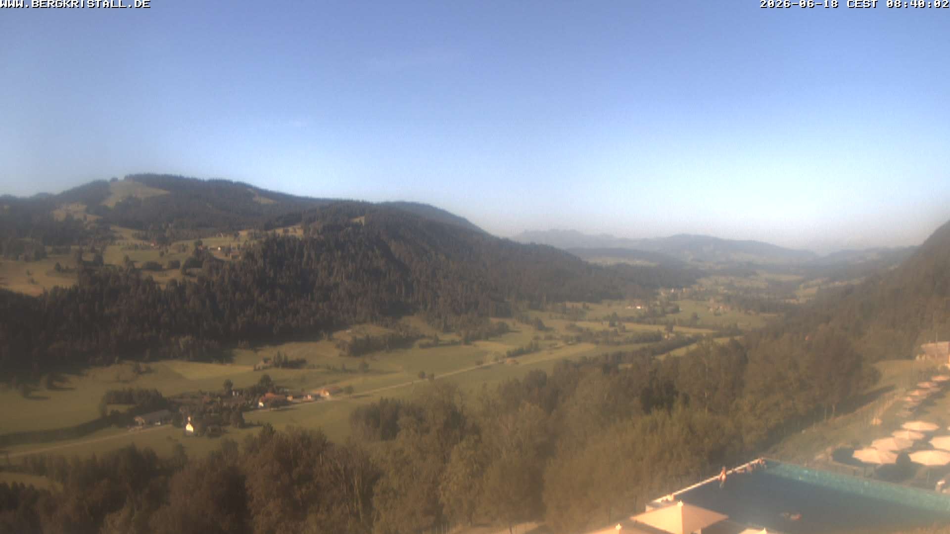 Archived image Webcam View of Hotel Bergkristall