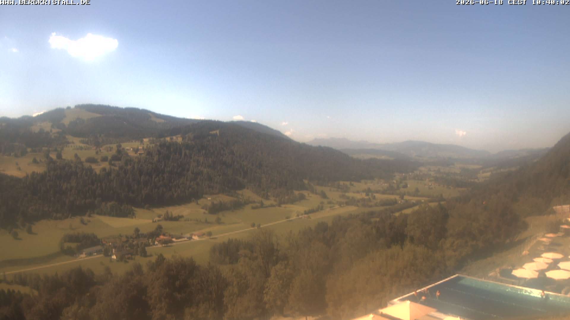 Archived image Webcam View of Hotel Bergkristall