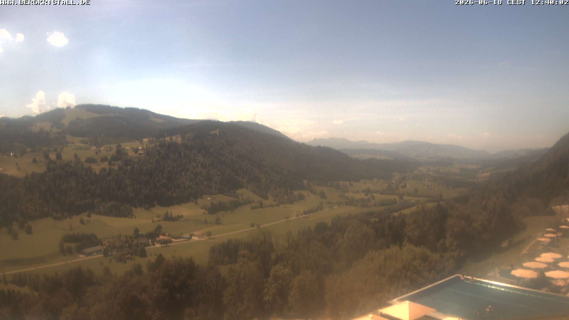Archived image Webcam View of Hotel Bergkristall