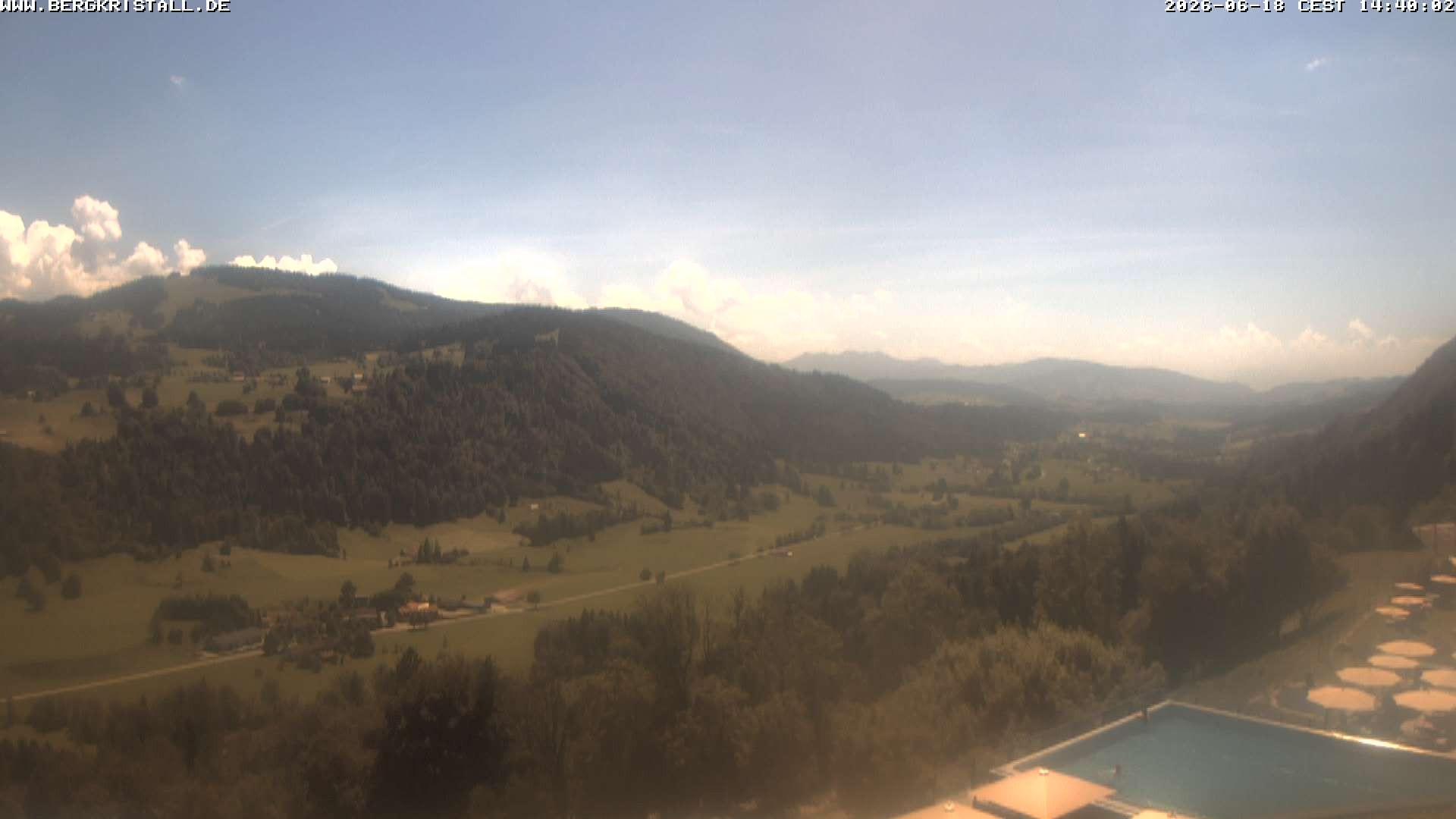Archived image Webcam View of Hotel Bergkristall