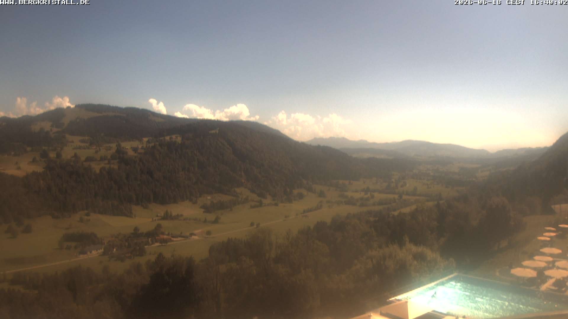 Archived image Webcam View of Hotel Bergkristall