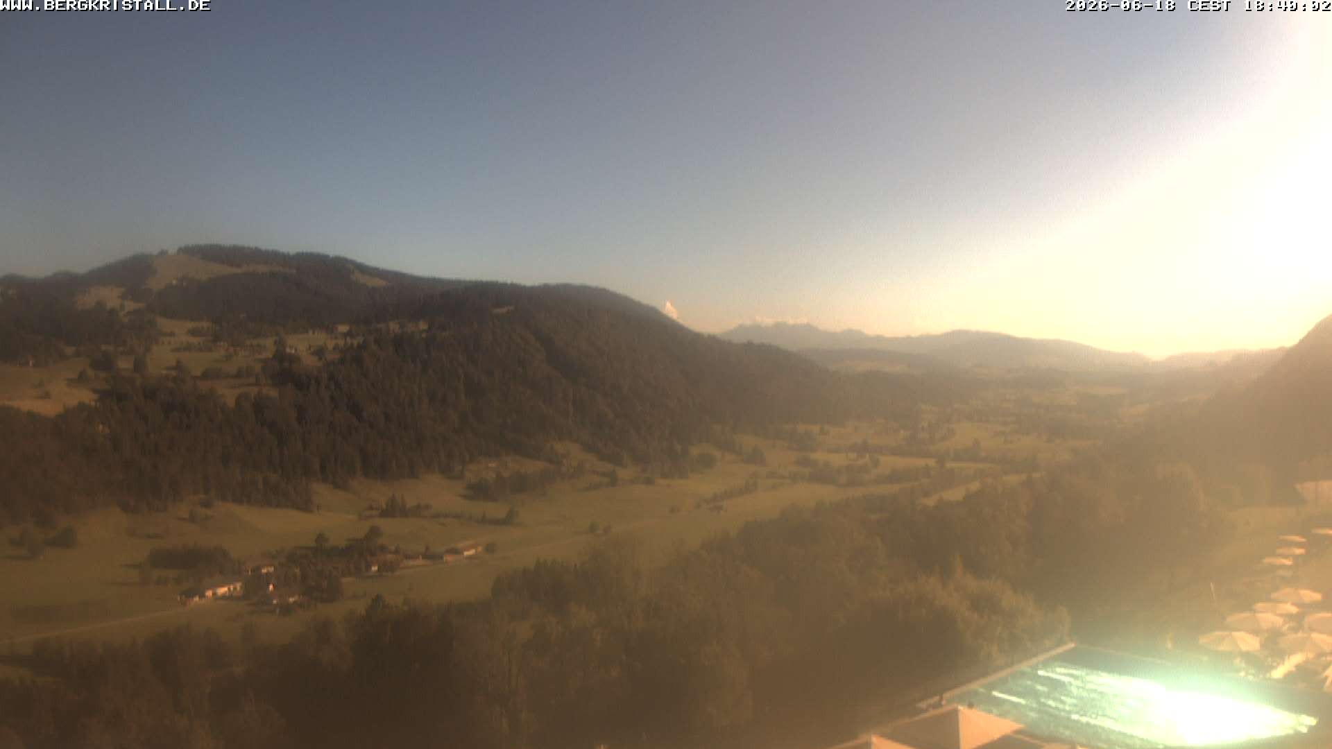 Archived image Webcam View of Hotel Bergkristall