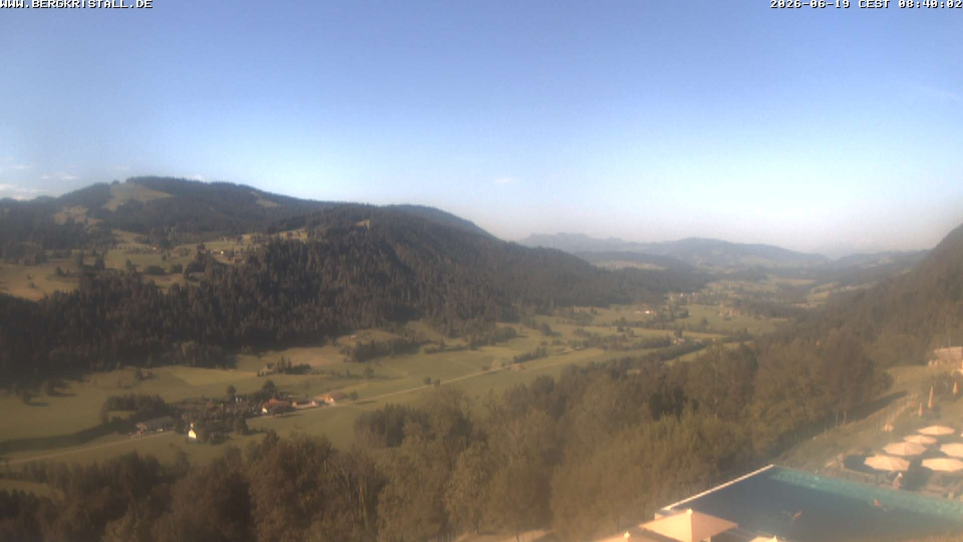 Archived image Webcam View of Hotel Bergkristall