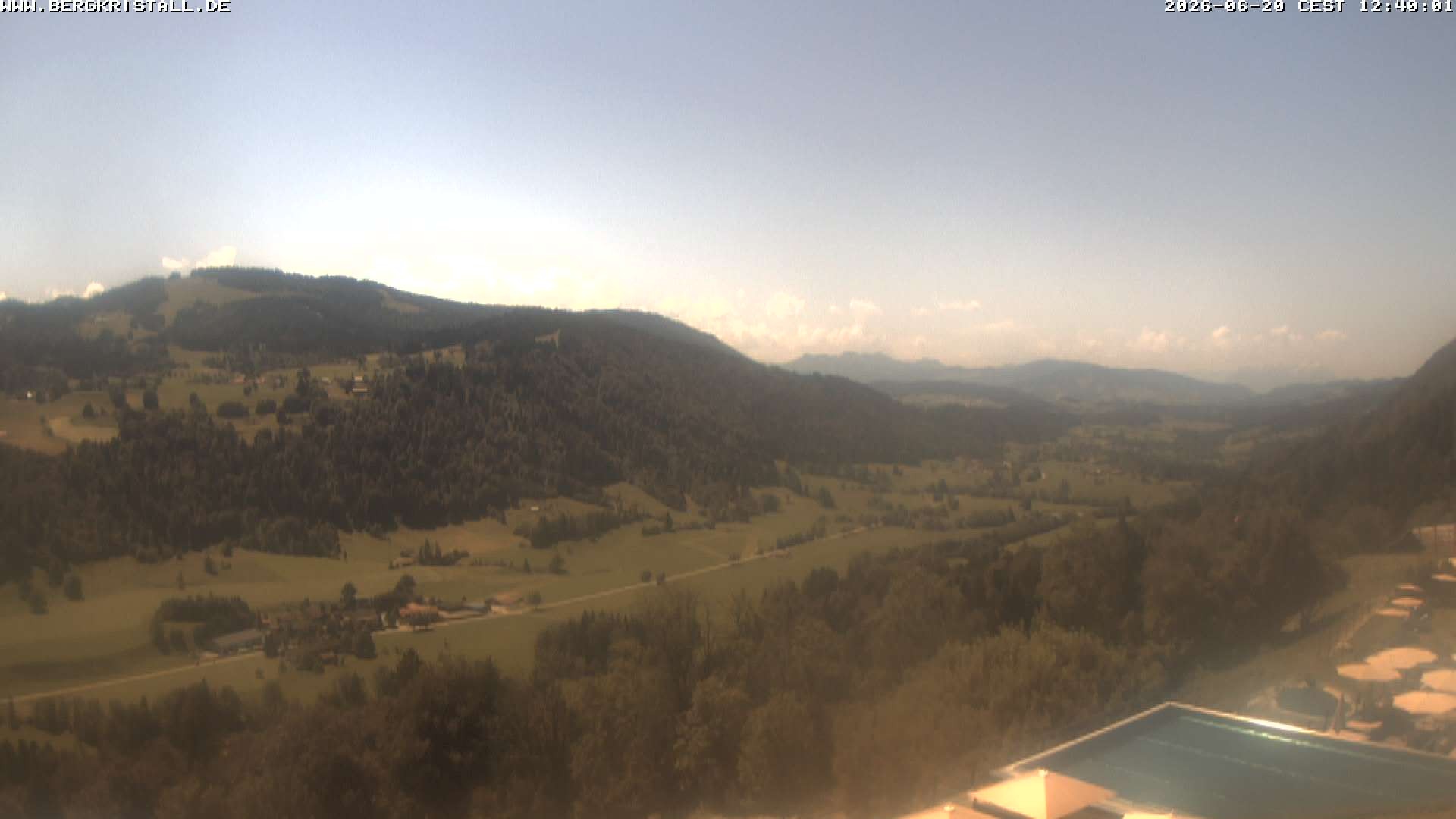 Archiv Foto Webcam Blick vom Hotel Bergkristall in Oberstaufen