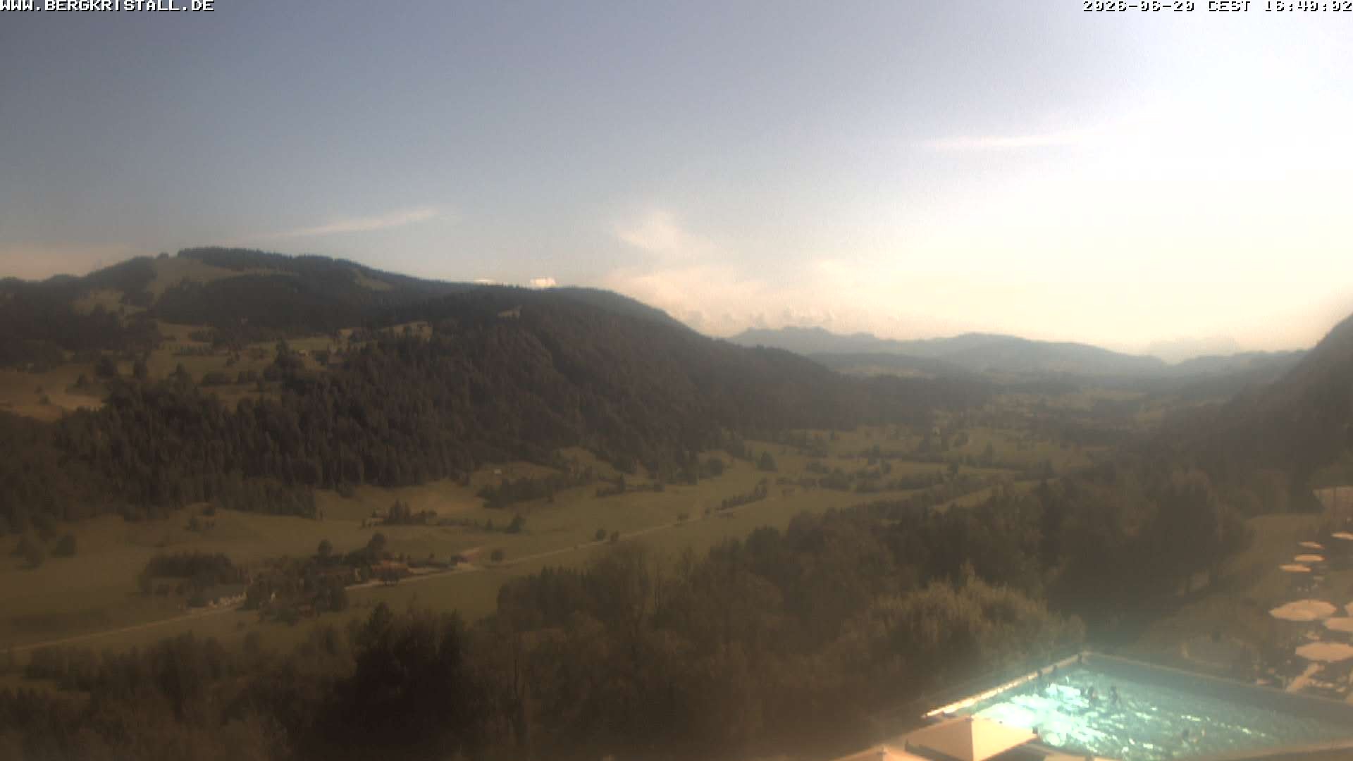 Archived image Webcam View of Hotel Bergkristall