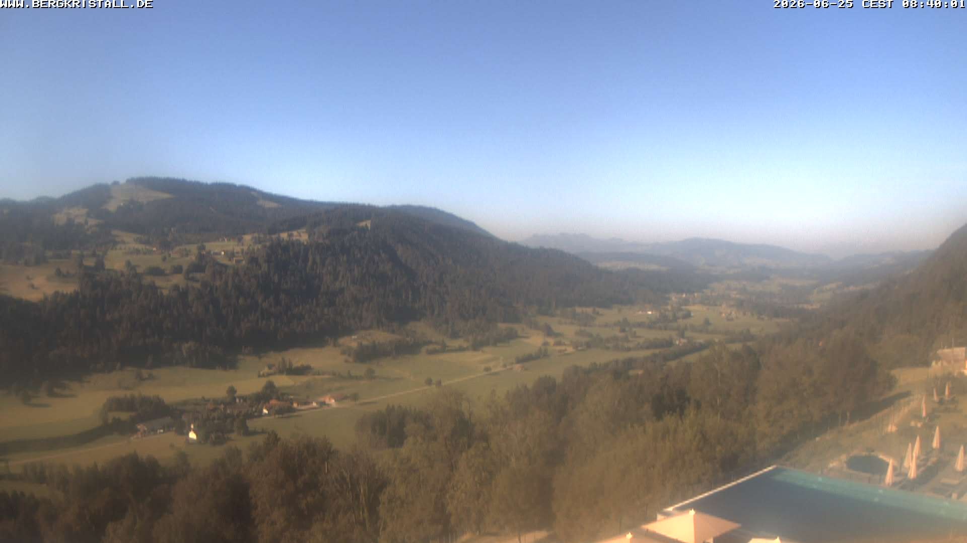 Archived image Webcam View of Hotel Bergkristall