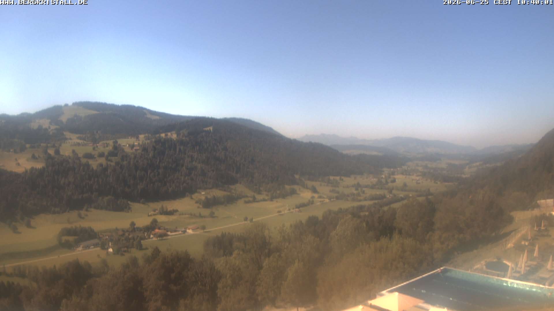 Archived image Webcam View of Hotel Bergkristall