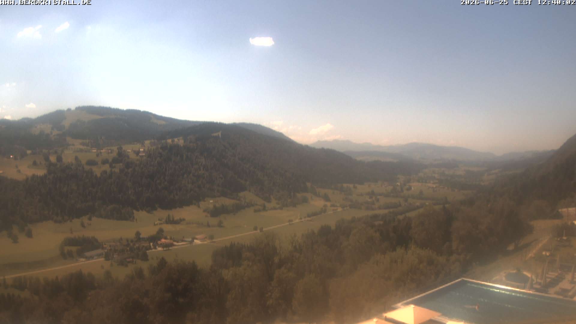 Archived image Webcam View of Hotel Bergkristall
