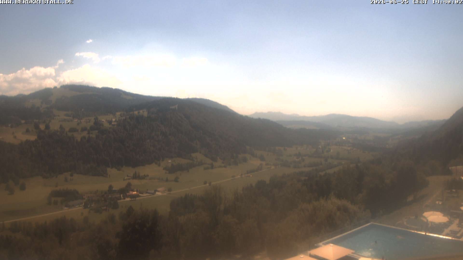 Archived image Webcam View of Hotel Bergkristall