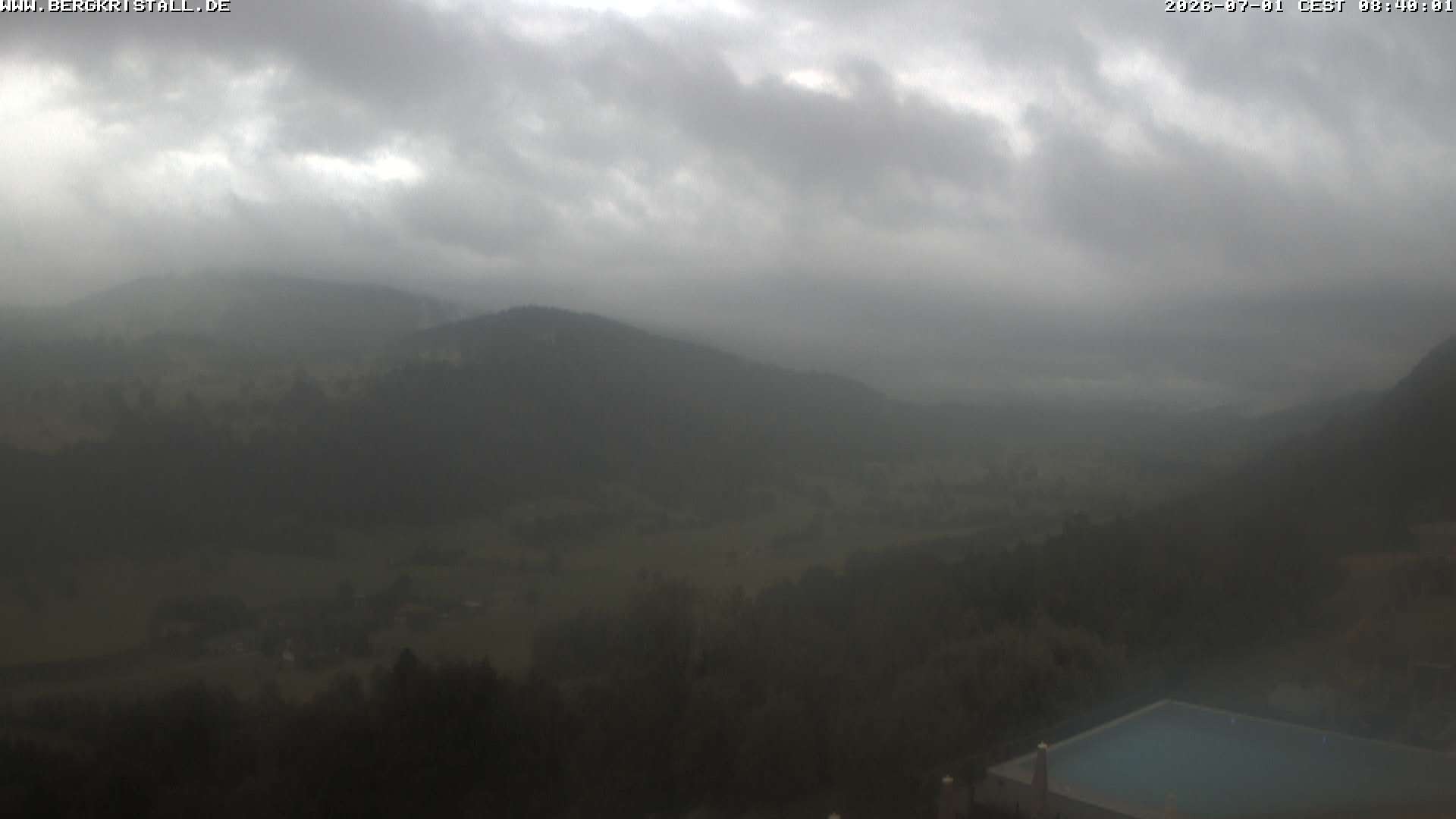Archiv Foto Webcam Blick vom Hotel Bergkristall in Oberstaufen