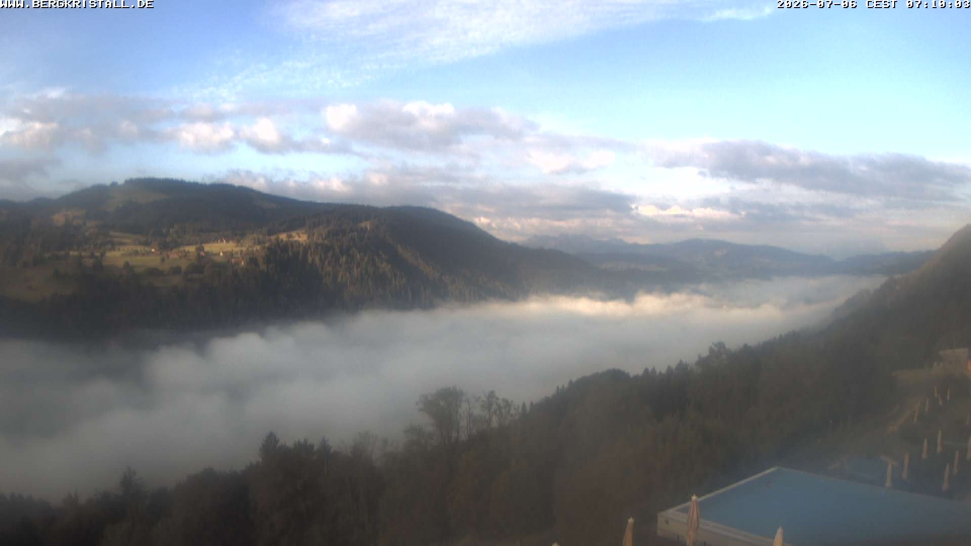 Archived image Webcam View of Hotel Bergkristall