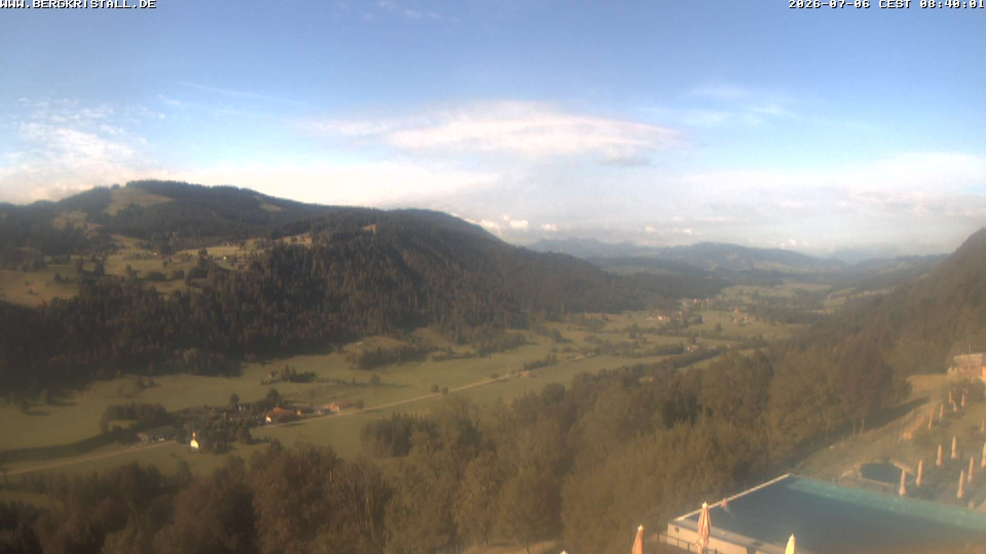 Archived image Webcam View of Hotel Bergkristall