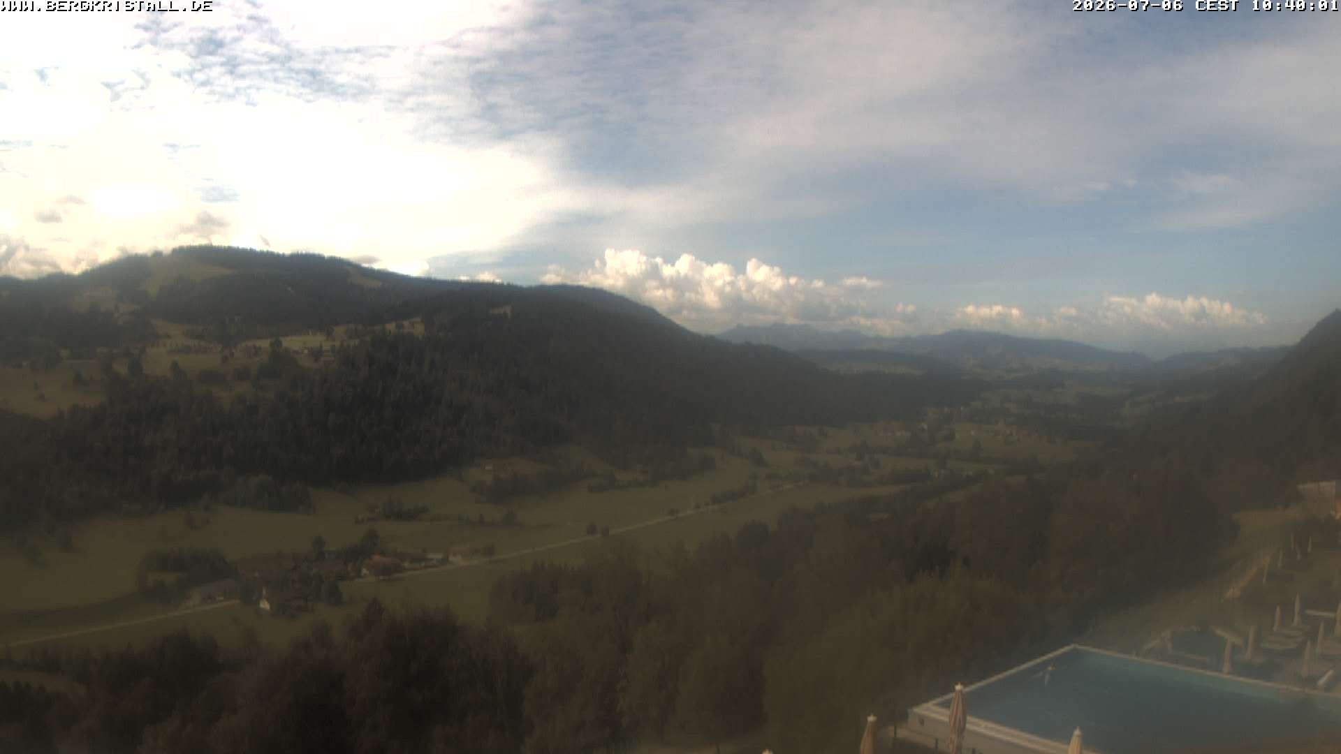 Archived image Webcam View of Hotel Bergkristall