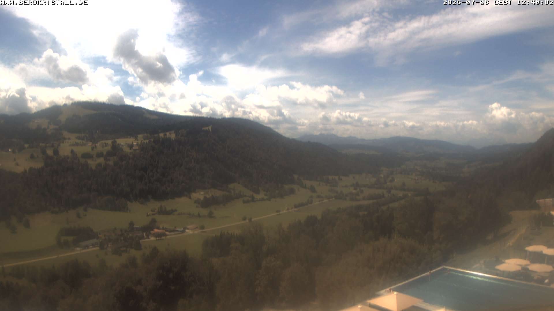 Archived image Webcam View of Hotel Bergkristall