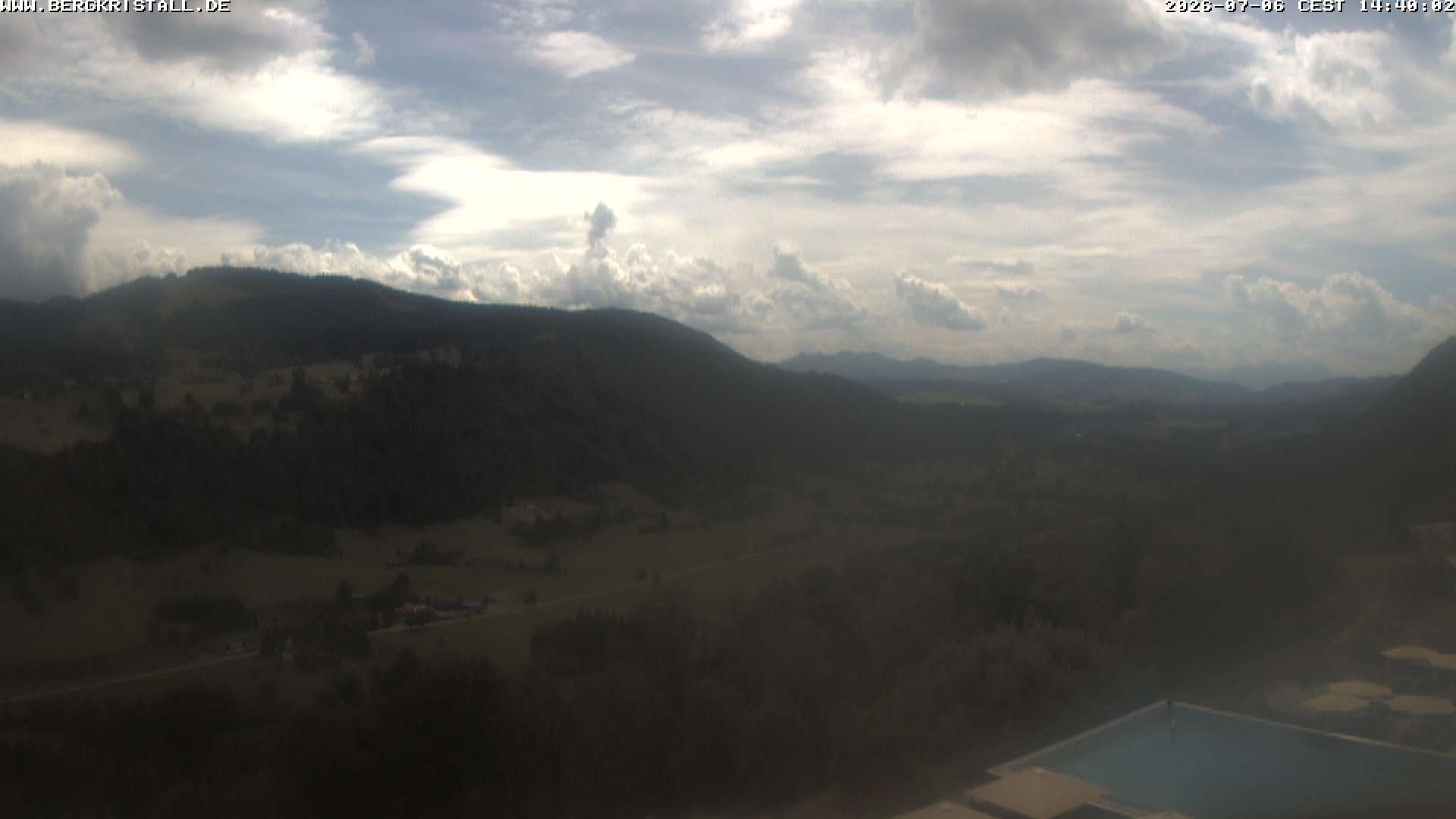 Archived image Webcam View of Hotel Bergkristall